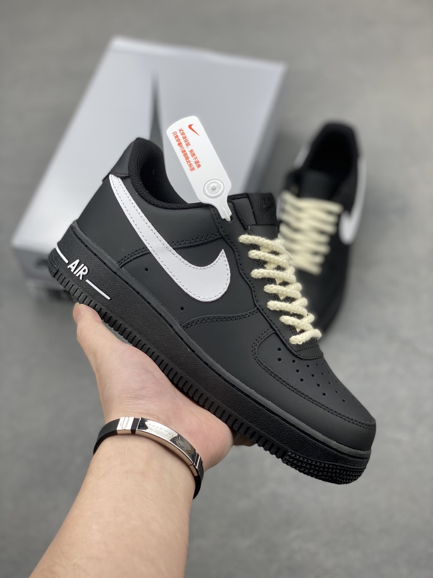 Nike Air Force 1 Low '07 Black White Rope Casual Sneakers 2 i1745607700472 208 0 0