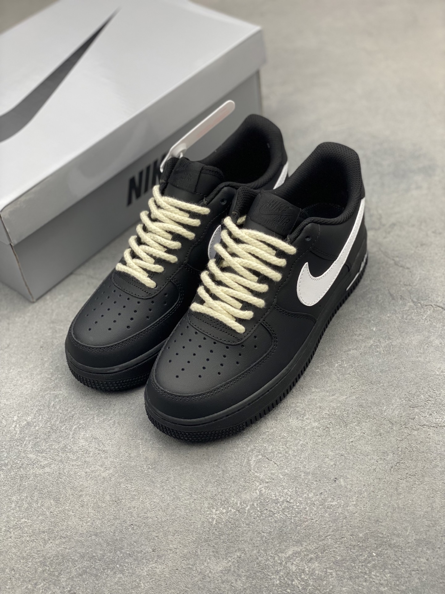 Nike Air Force 1 Low '07 Black White Rope Casual Sneakers 9 i1745607709066 2561 0 7