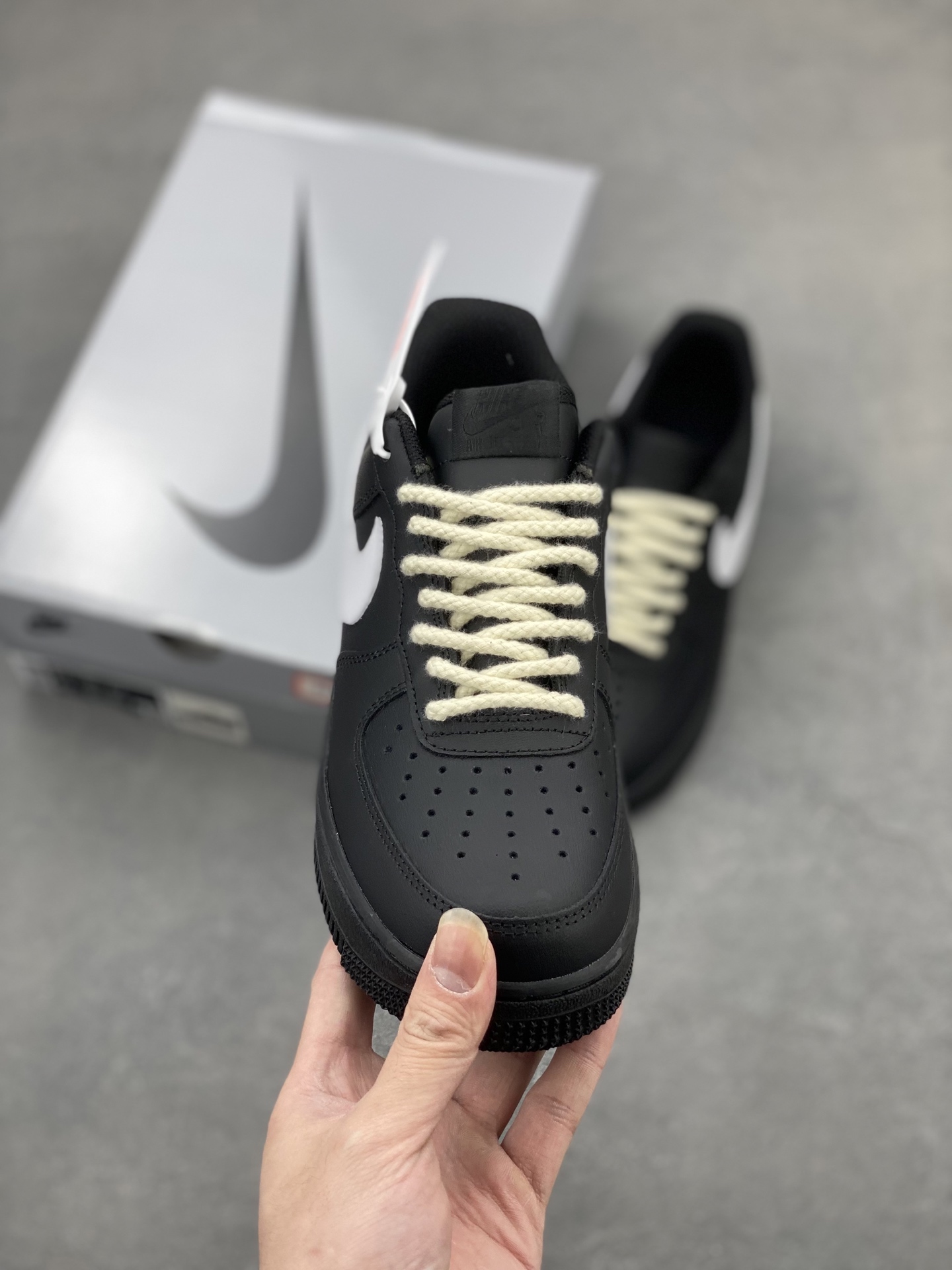 Nike Air Force 1 Low '07 Black White Rope Casual Sneakers 3 i1745607711002 6404 0 1