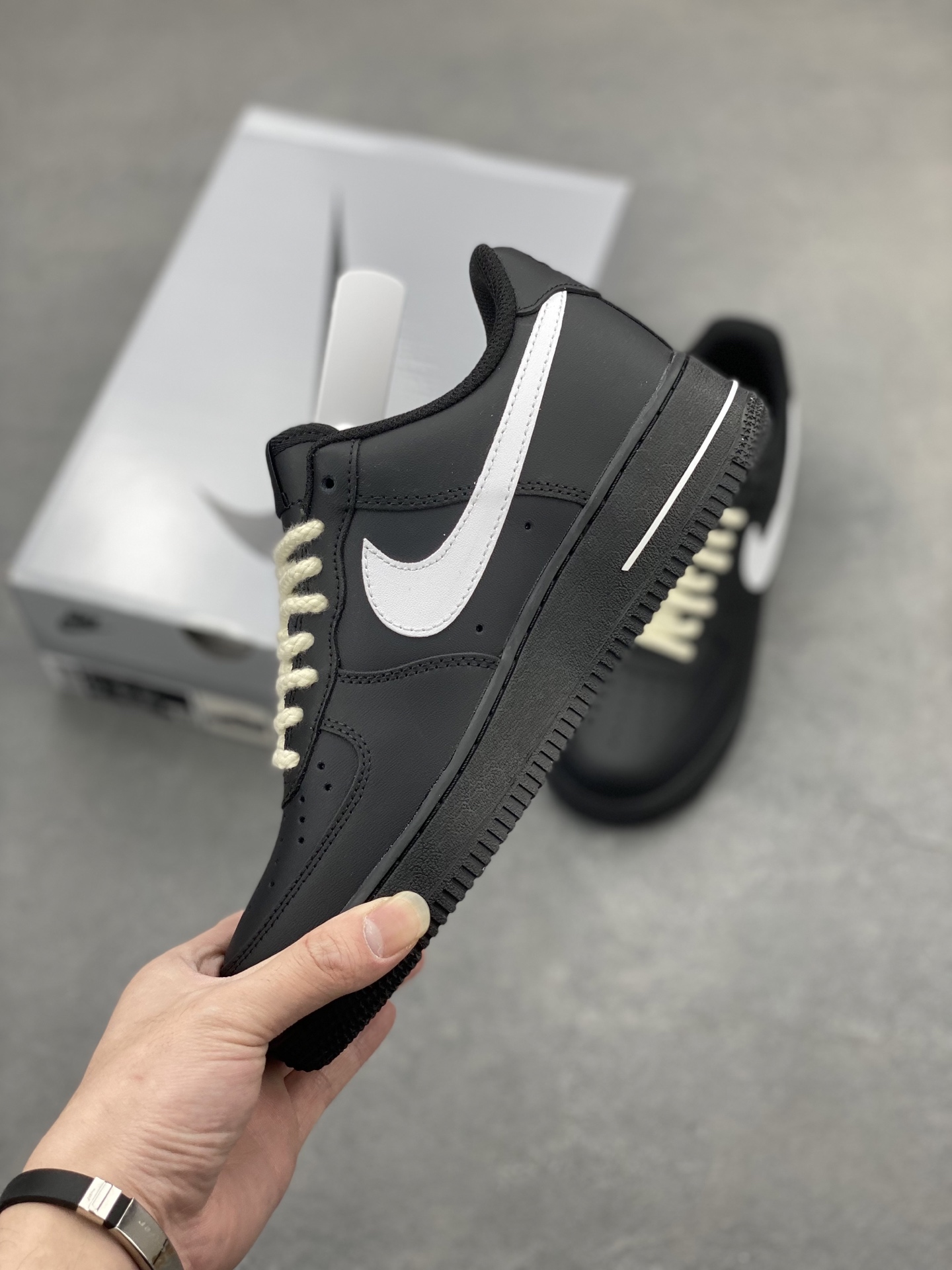 Nike Air Force 1 Low '07 Black White Rope Casual Sneakers 4 i1745607711019 4453 0 2