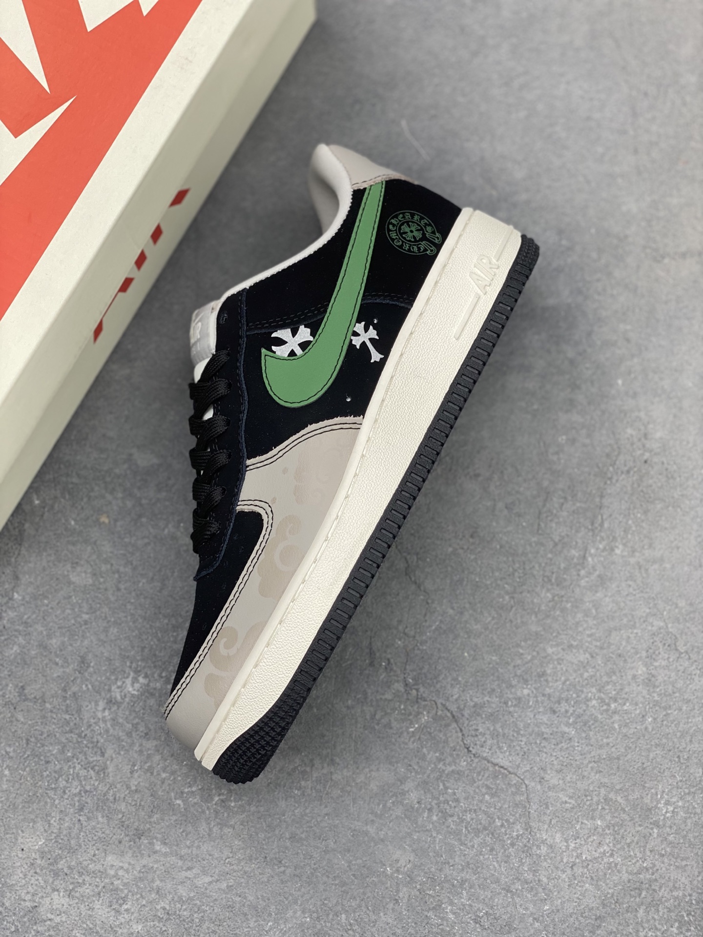 Nike Air Force 1 '07 Low Chrome Hearts Black Green Casual Shoes 8 i1745607766709 1458 0 6