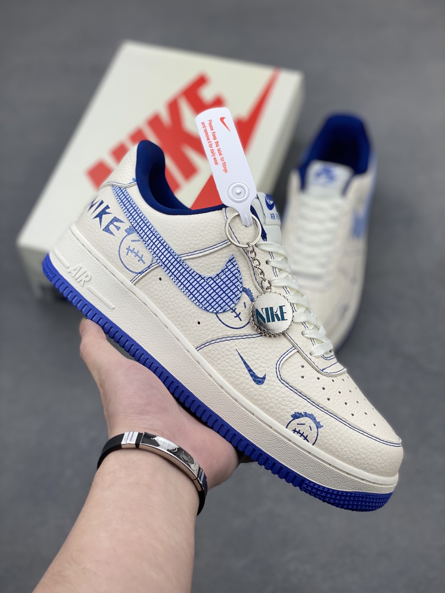 Nike Air Force 1 '07 Low 'Blue Line Ghost Face' Limited Edition Sneakers 2 i1745608081094 3084 0 0