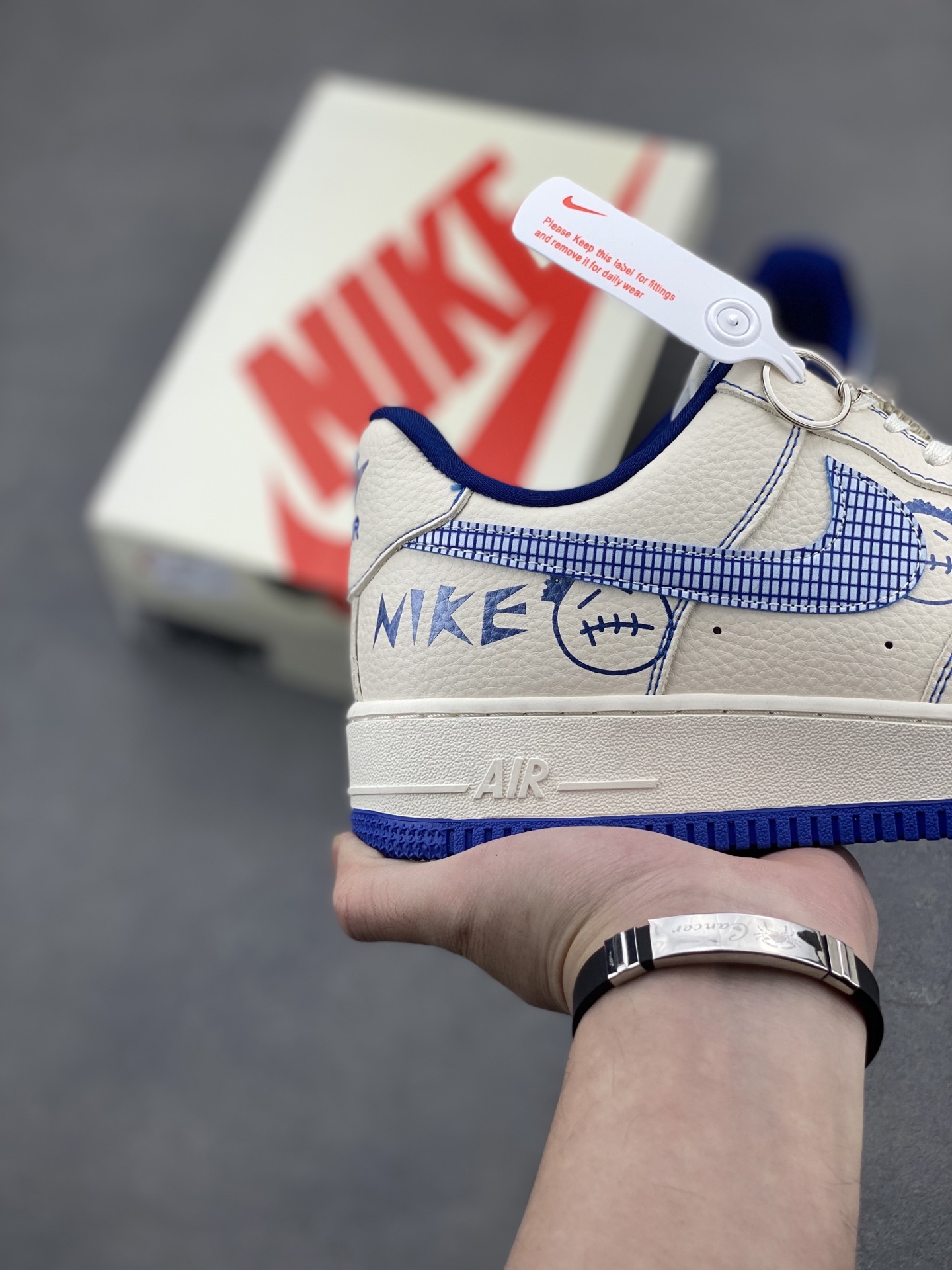 Nike Air Force 1 '07 Low 'Blue Line Ghost Face' Limited Edition Sneakers 6 i1745608081142 282 0 4