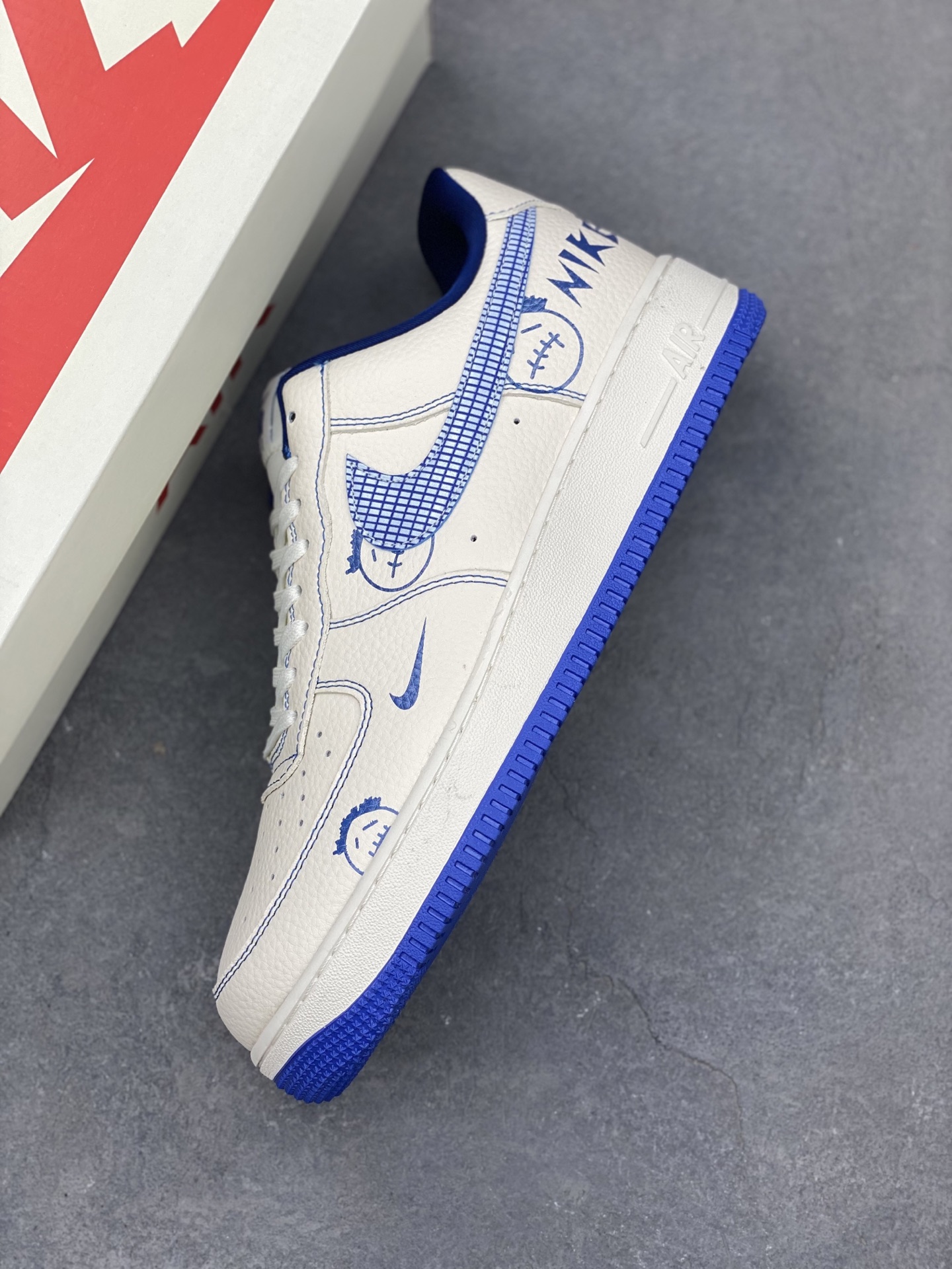 Nike Air Force 1 '07 Low 'Blue Line Ghost Face' Limited Edition Sneakers 8 i1745608081216 9659 0 6