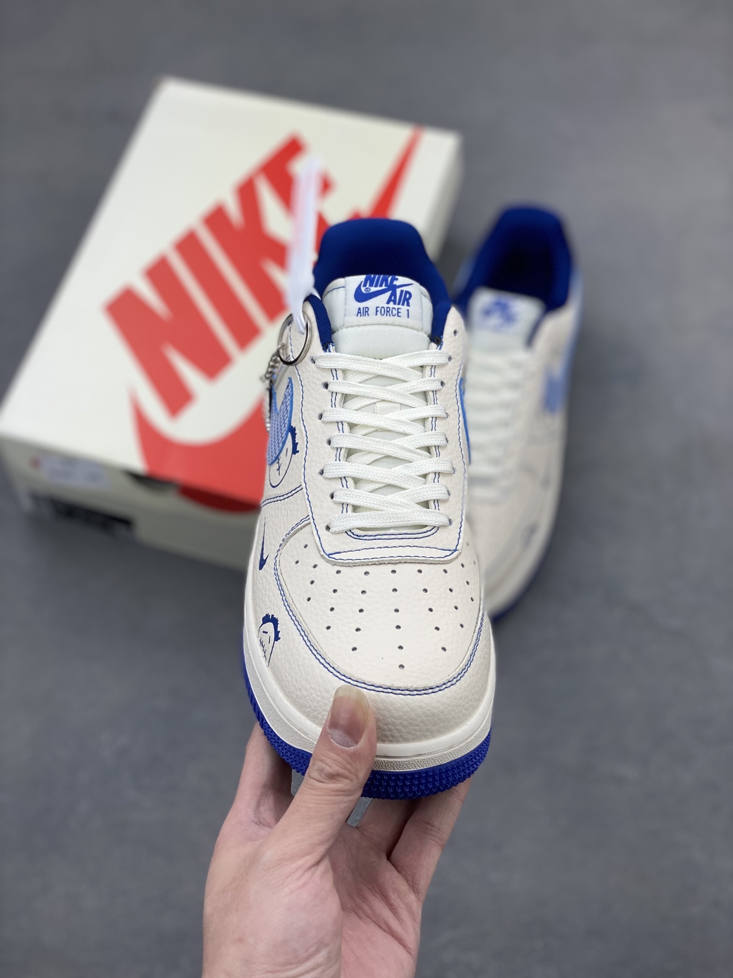 Nike Air Force 1 '07 Low 'Blue Line Ghost Face' Limited Edition Sneakers 3 i1745608084293 337 0 1