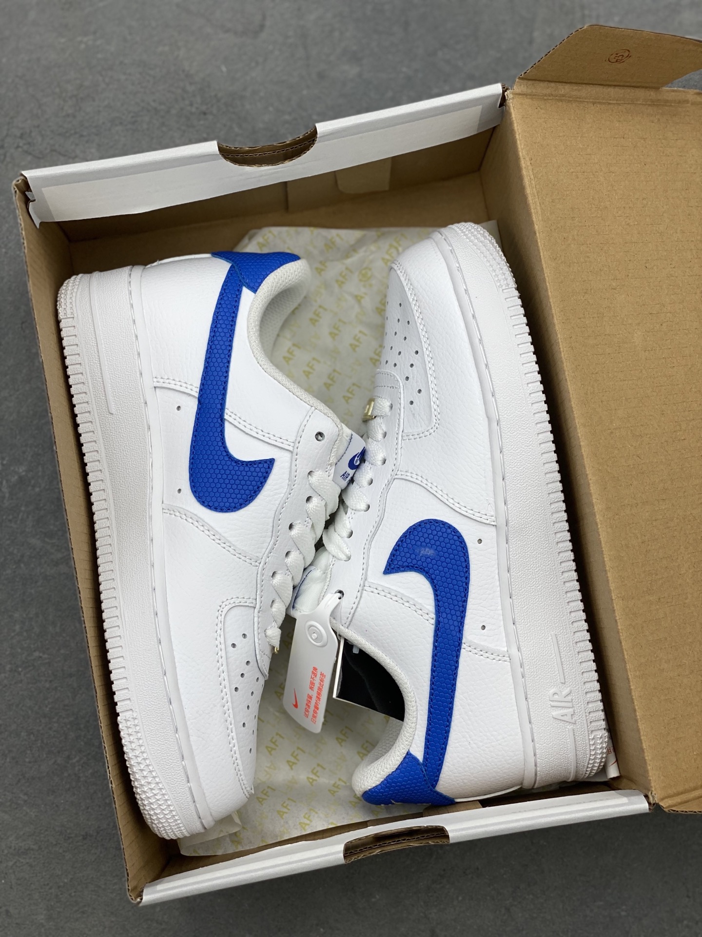 Nike Air Force 1 Low White Blue Leather Sneakers DM2845-100 10 i1745608473753 9293 0 8