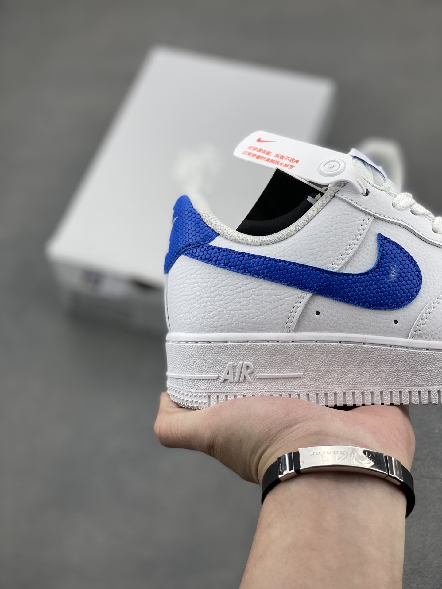 Nike Air Force 1 Low White Blue Leather Sneakers DM2845-100 6 i1745608473885 4572 0 4
