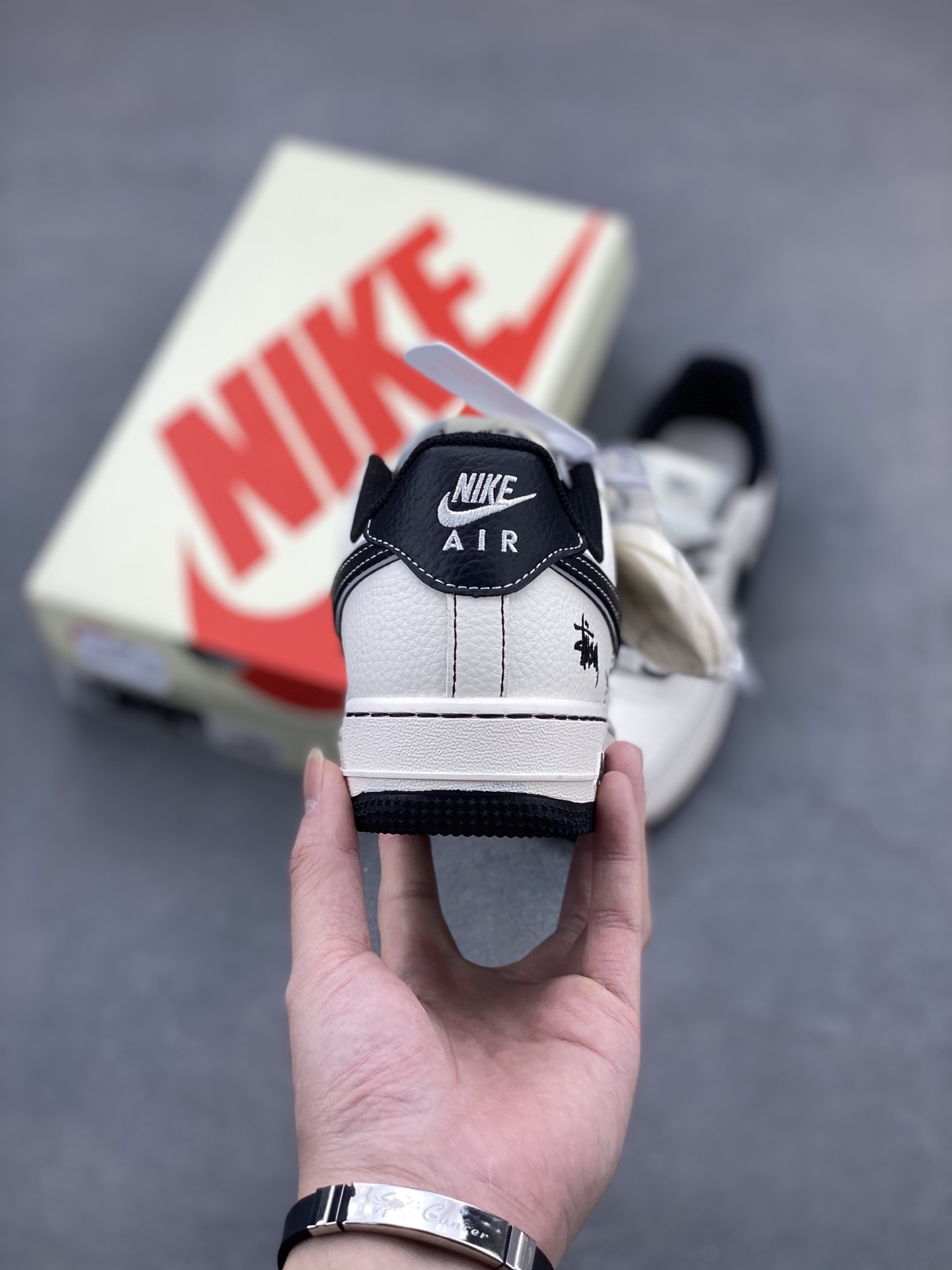 Nike Air Force 1 '07 Low Stussy Collab Sneakers - Black Stitch Edition 5 i1745695465897 5429 0 3