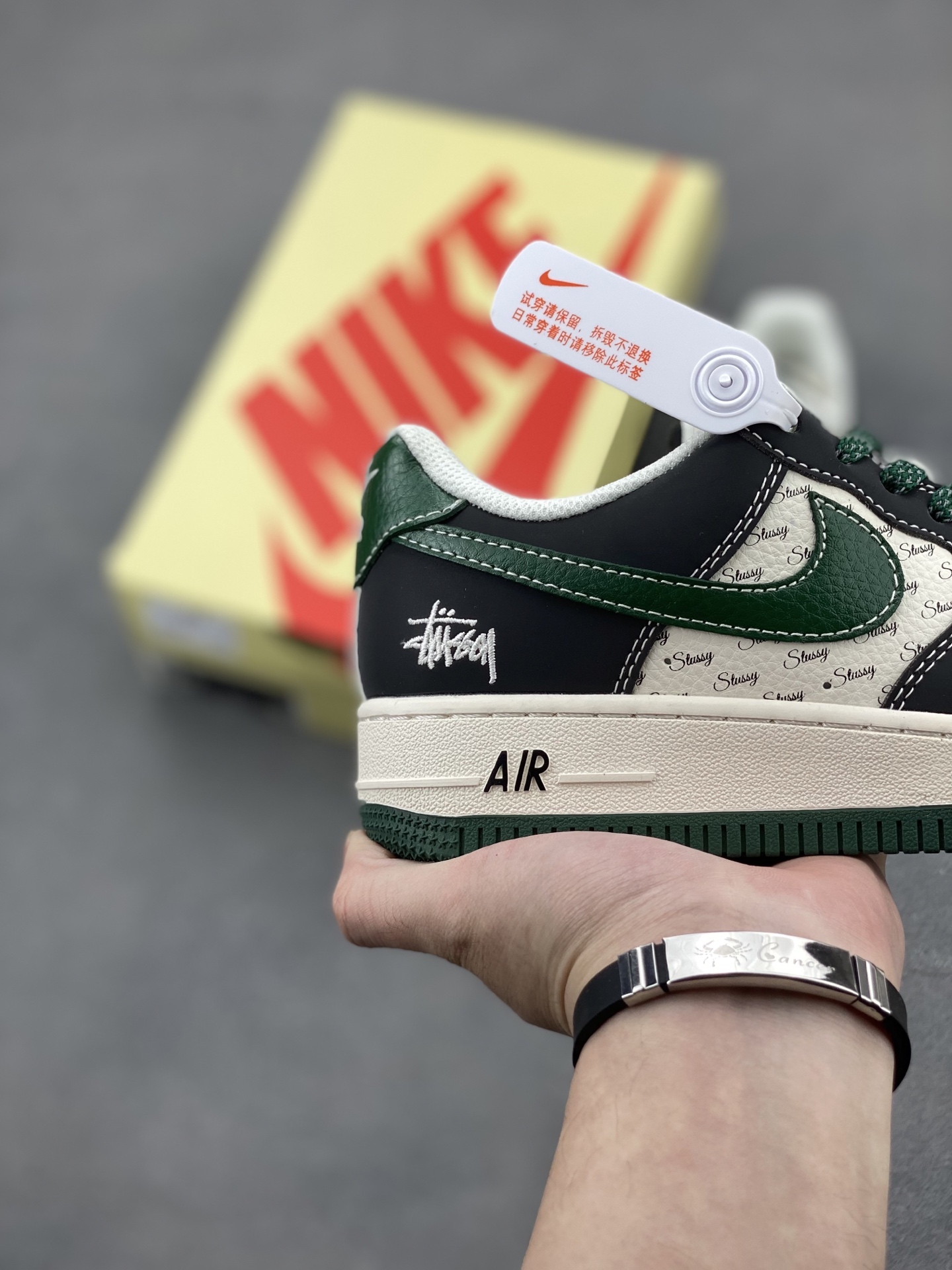 Nike Air Force 1 '07 Low Stussy Collab Black Green, Limited Edition 6 i1745695527078 8437 0 4
