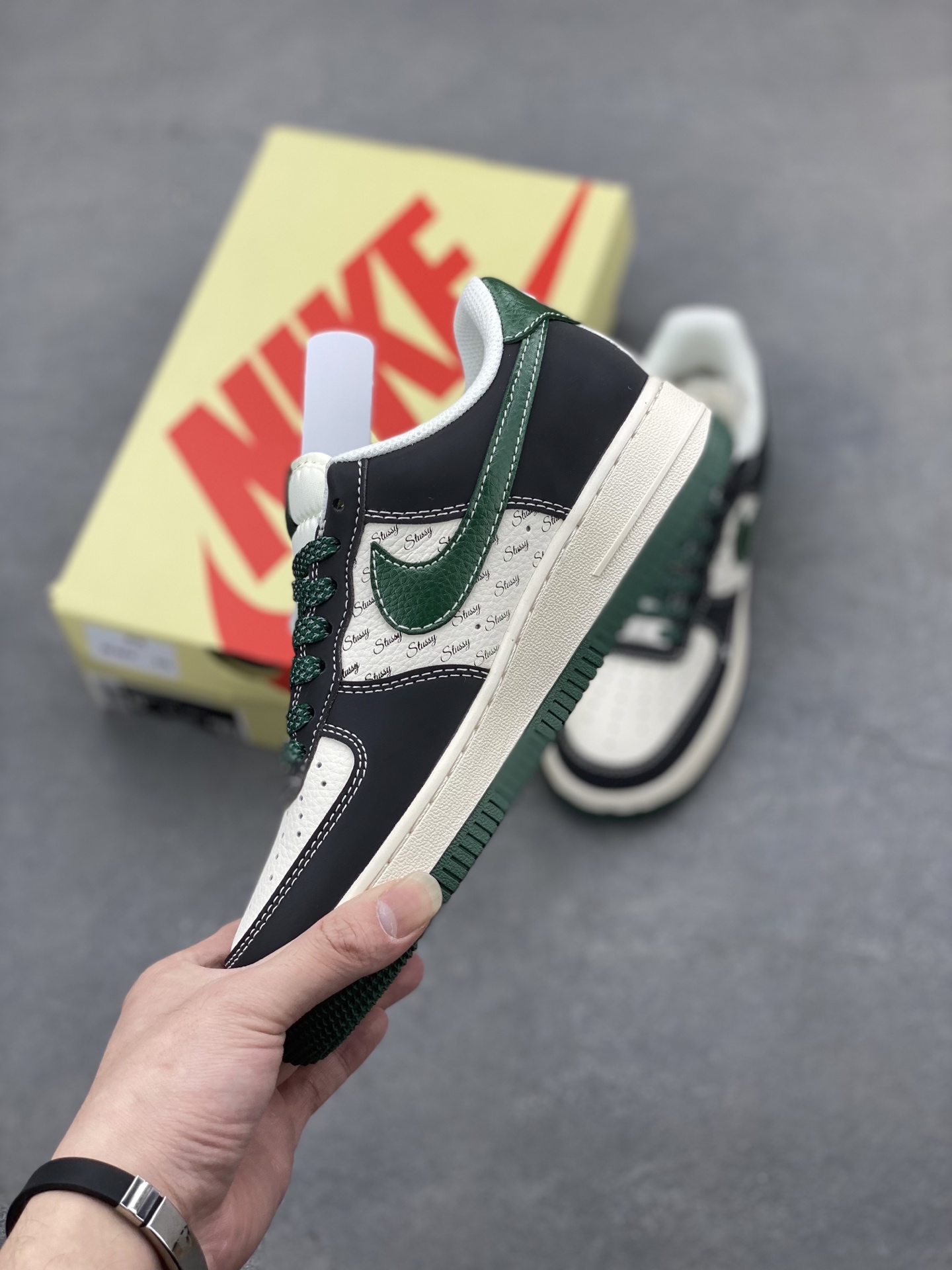 Nike Air Force 1 '07 Low Stussy Collab Black Green, Limited Edition 4 i1745695527092 5714 0 2