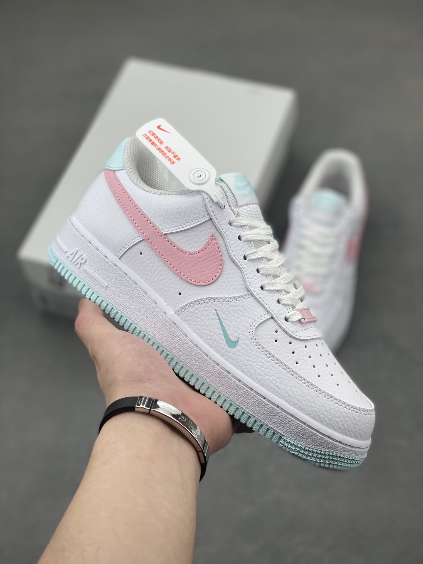 Nike Air Force 1 '07 Low Casual Sneakers - White/Pink/Mint - Limited Edition 2 i1746297359568 5637 0 0