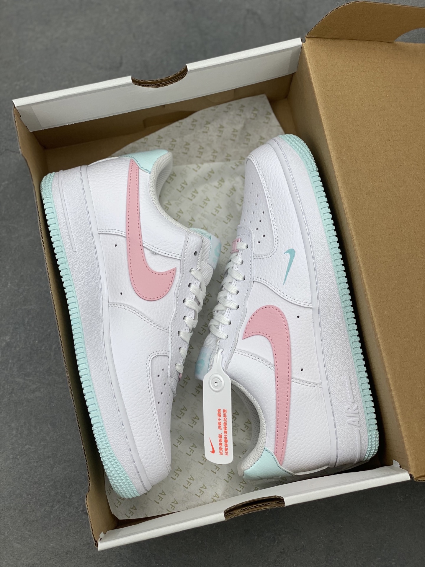 Nike Air Force 1 '07 Low Casual Sneakers - White/Pink/Mint - Limited Edition 10 i1746297361918 1156 0 8