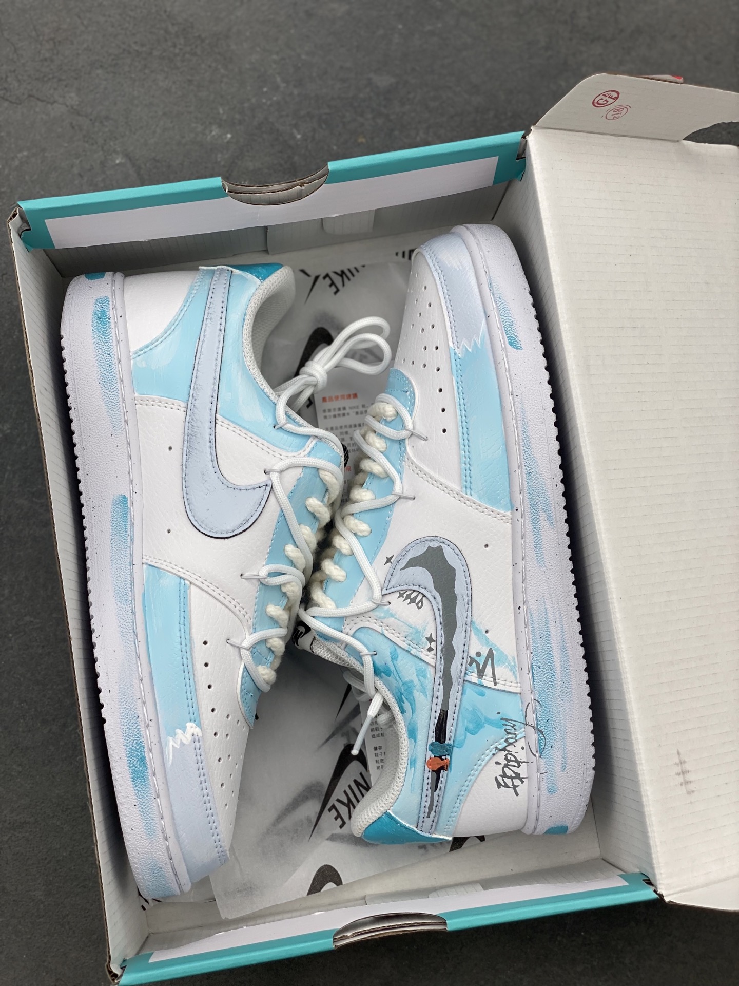 Nike Court Vision Low 'Dream Galaxy' Custom Sneakers - Hand-Painted Graffiti 10 i1746639933333 6006 0 8