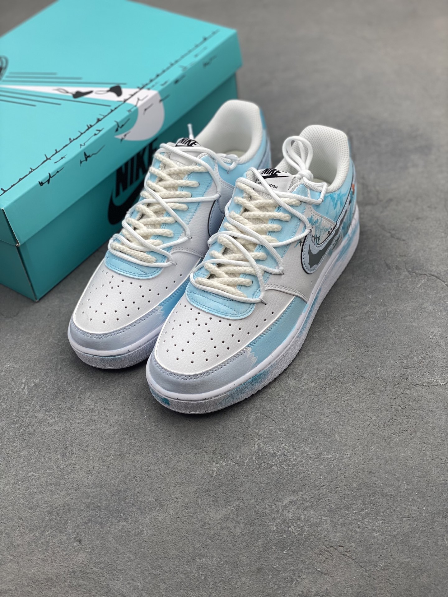 Nike Court Vision Low 'Dream Galaxy' Custom Sneakers - Hand-Painted Graffiti 9 i1746639933732 6901 0 7