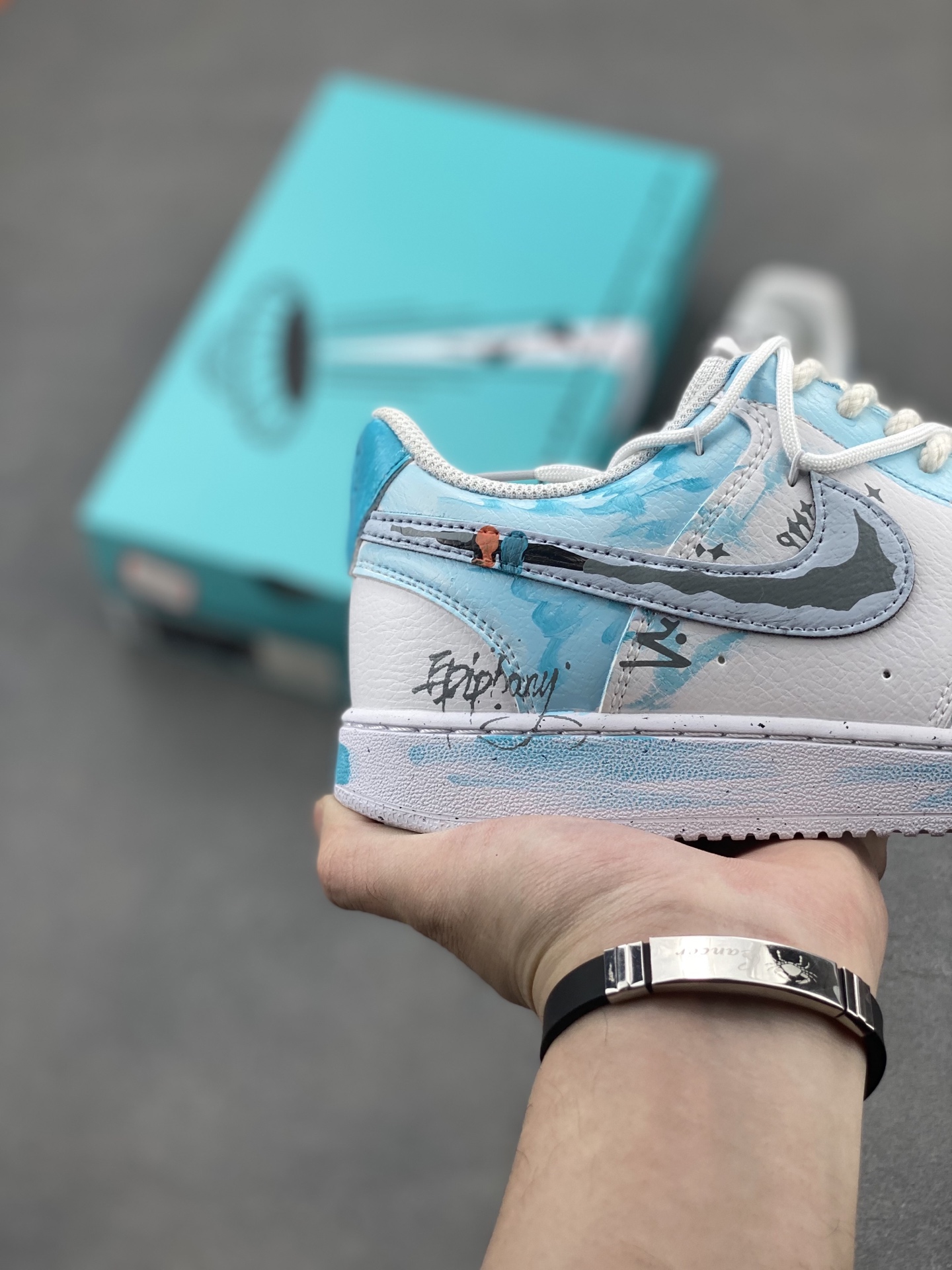 Nike Court Vision Low 'Dream Galaxy' Custom Sneakers - Hand-Painted Graffiti 6 i1746639935402 4949 0 4