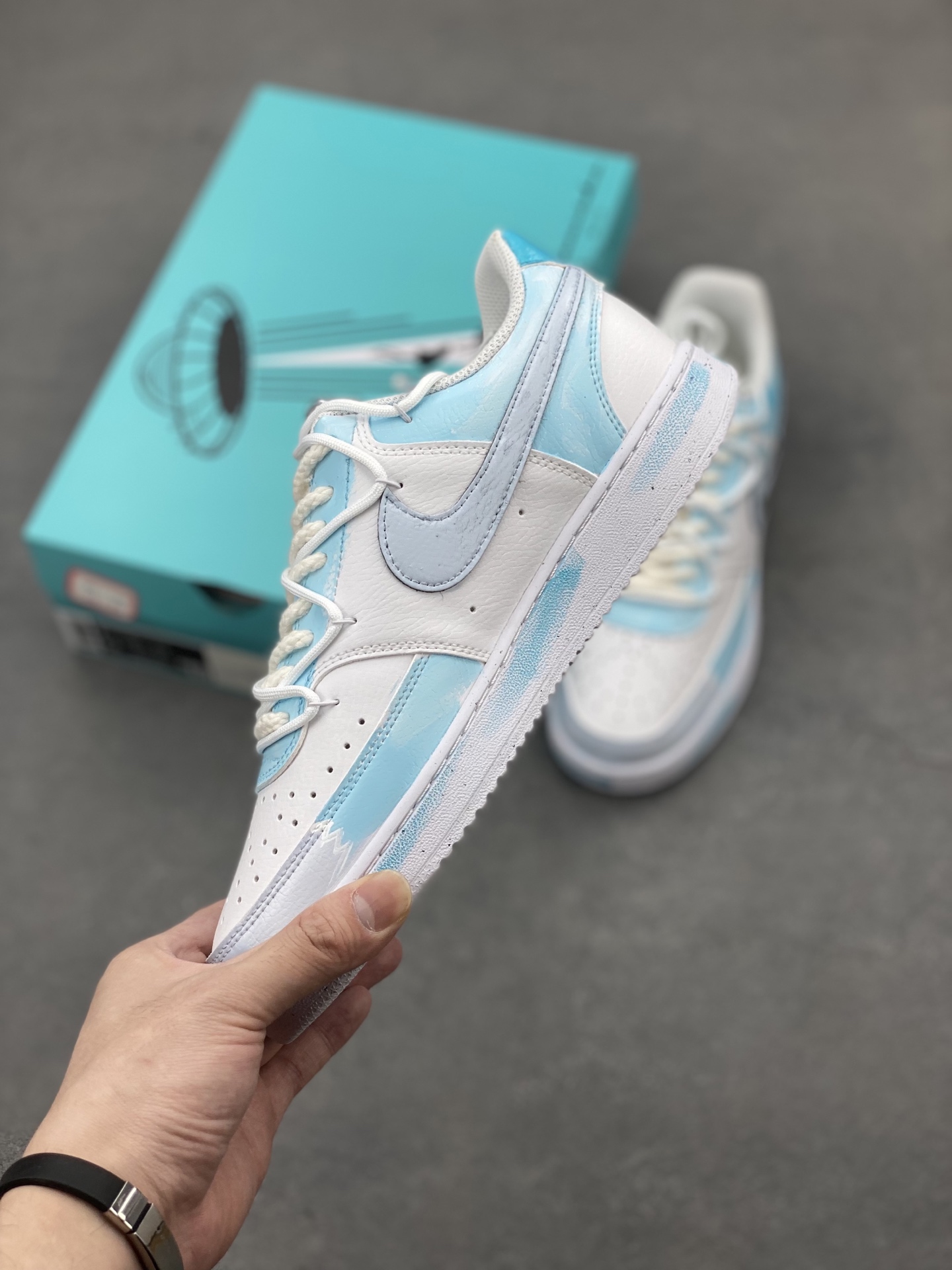 Nike Court Vision Low 'Dream Galaxy' Custom Sneakers - Hand-Painted Graffiti 4 i1746639938826 291 0 2