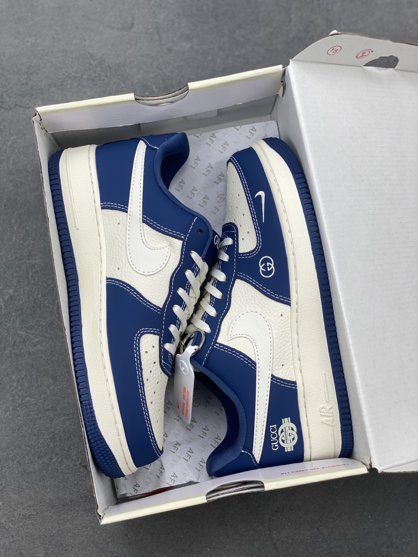 Nike Air Force 1 '07 Low Gucci Collab Sneakers - Sea Blue Limited Edition 10 i1746736284347 2105 0 8