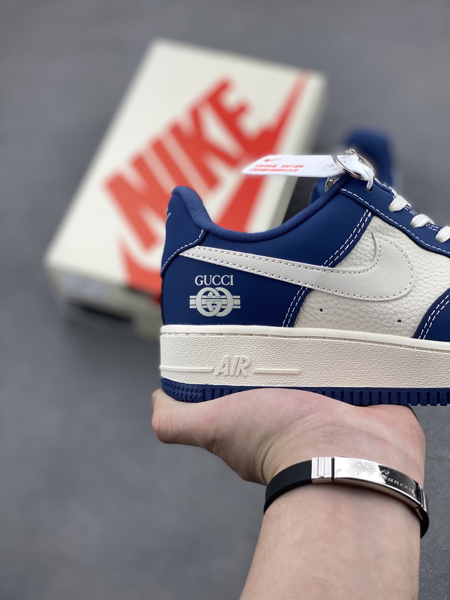 Nike Air Force 1 '07 Low Gucci Collab Sneakers - Sea Blue Limited Edition 6 i1746736284926 5062 0 4
