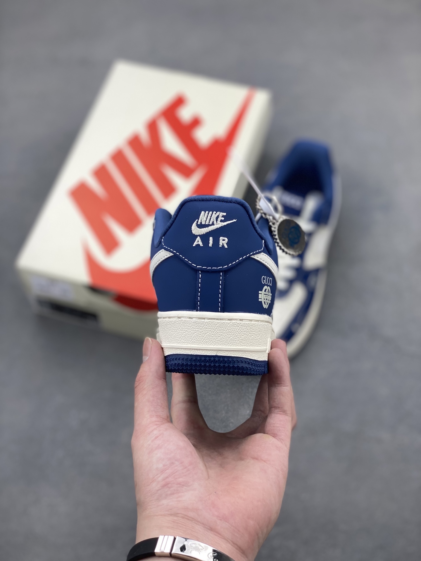 Nike Air Force 1 '07 Low Gucci Collab Sneakers - Sea Blue Limited Edition 5 i1746736285398 4102 0 3