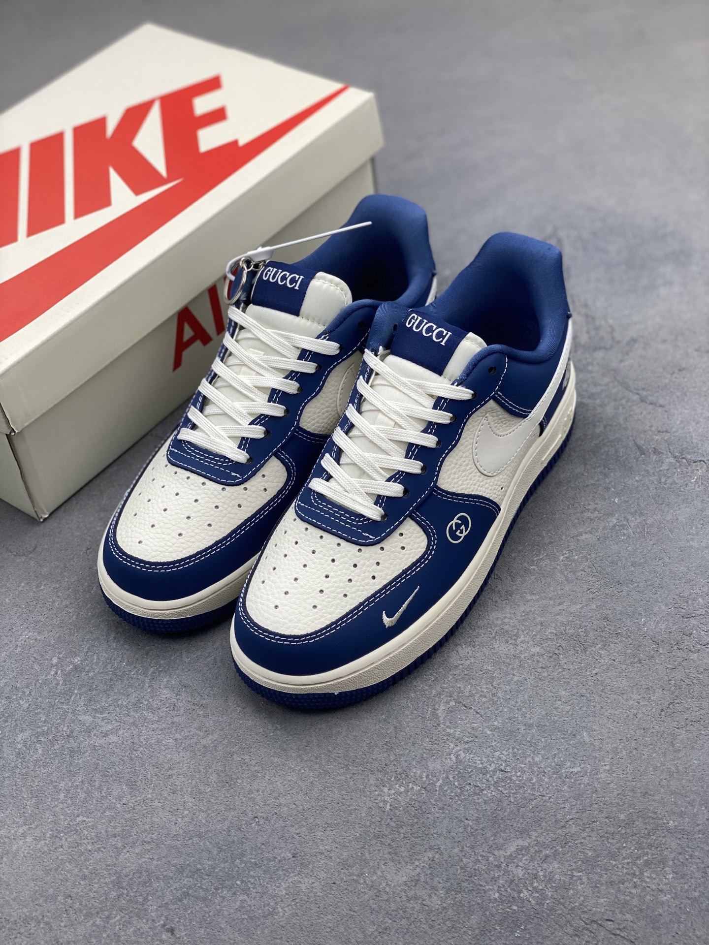 Nike Air Force 1 '07 Low Gucci Collab Sneakers - Sea Blue Limited Edition 9 i1746736295620 2151 0 7