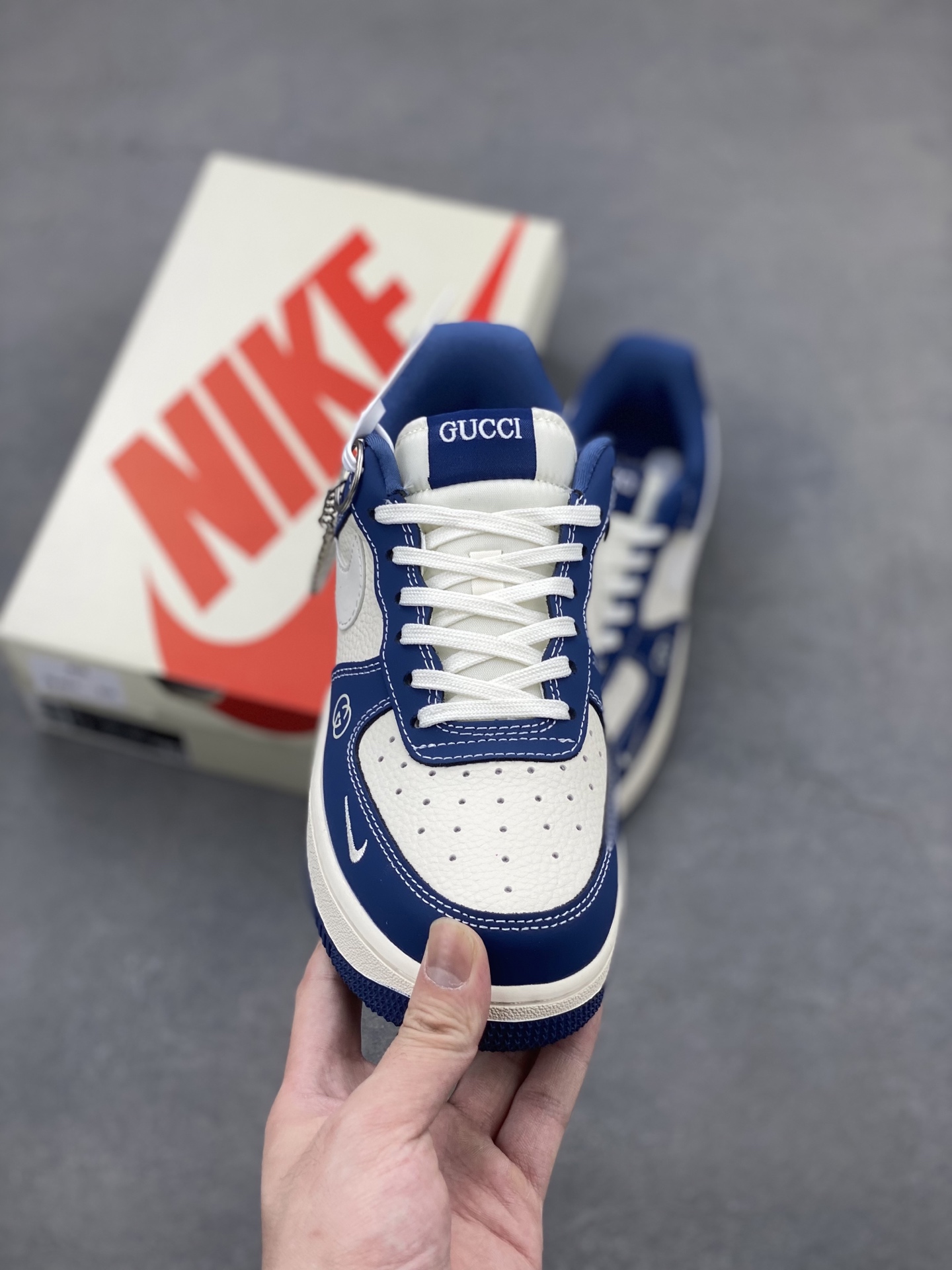 Nike Air Force 1 '07 Low Gucci Collab Sneakers - Sea Blue Limited Edition 3 i1746736295633 279 0 1