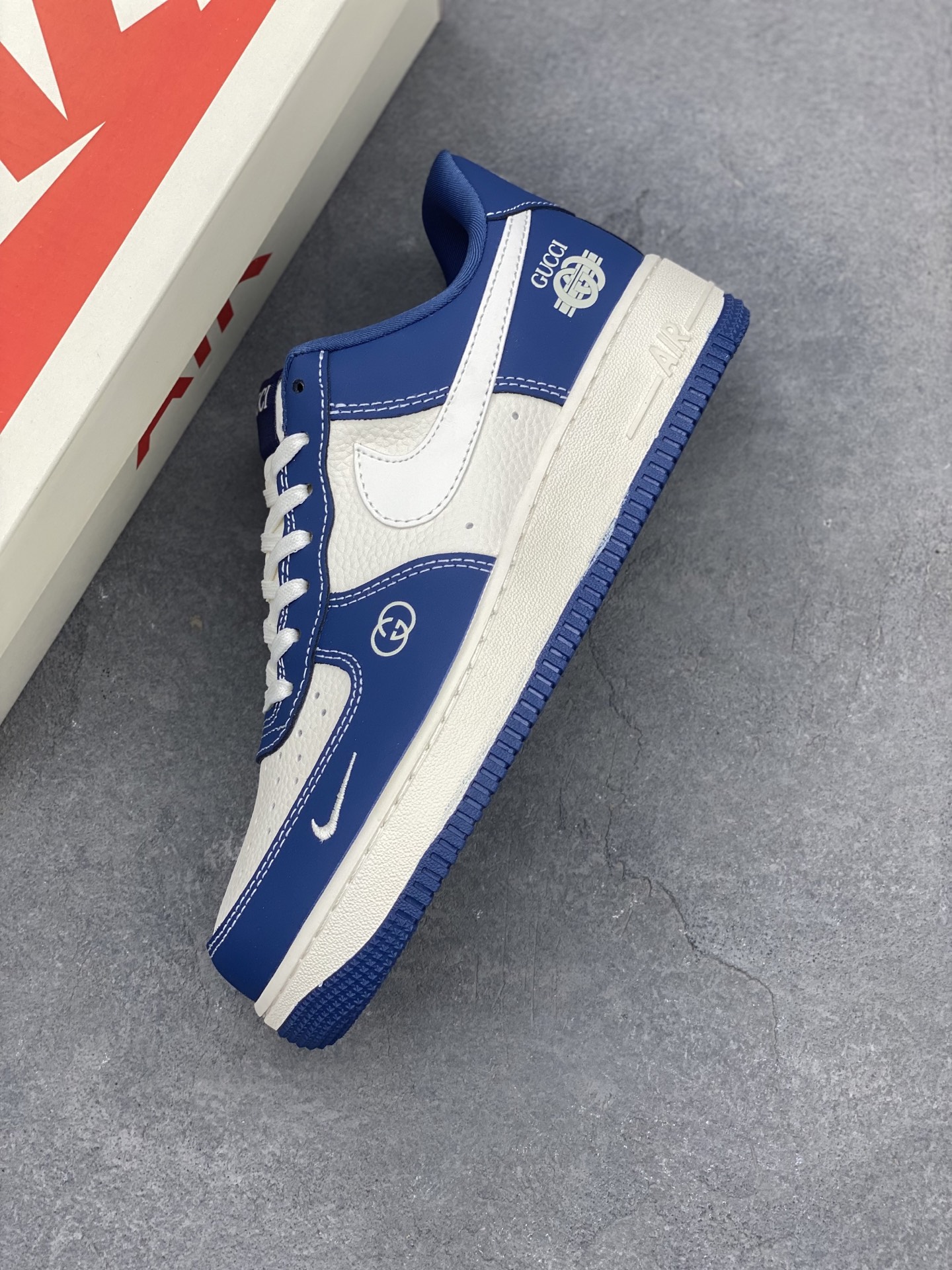 Nike Air Force 1 '07 Low Gucci Collab Sneakers - Sea Blue Limited Edition 8 i1746736295930 5245 0 6
