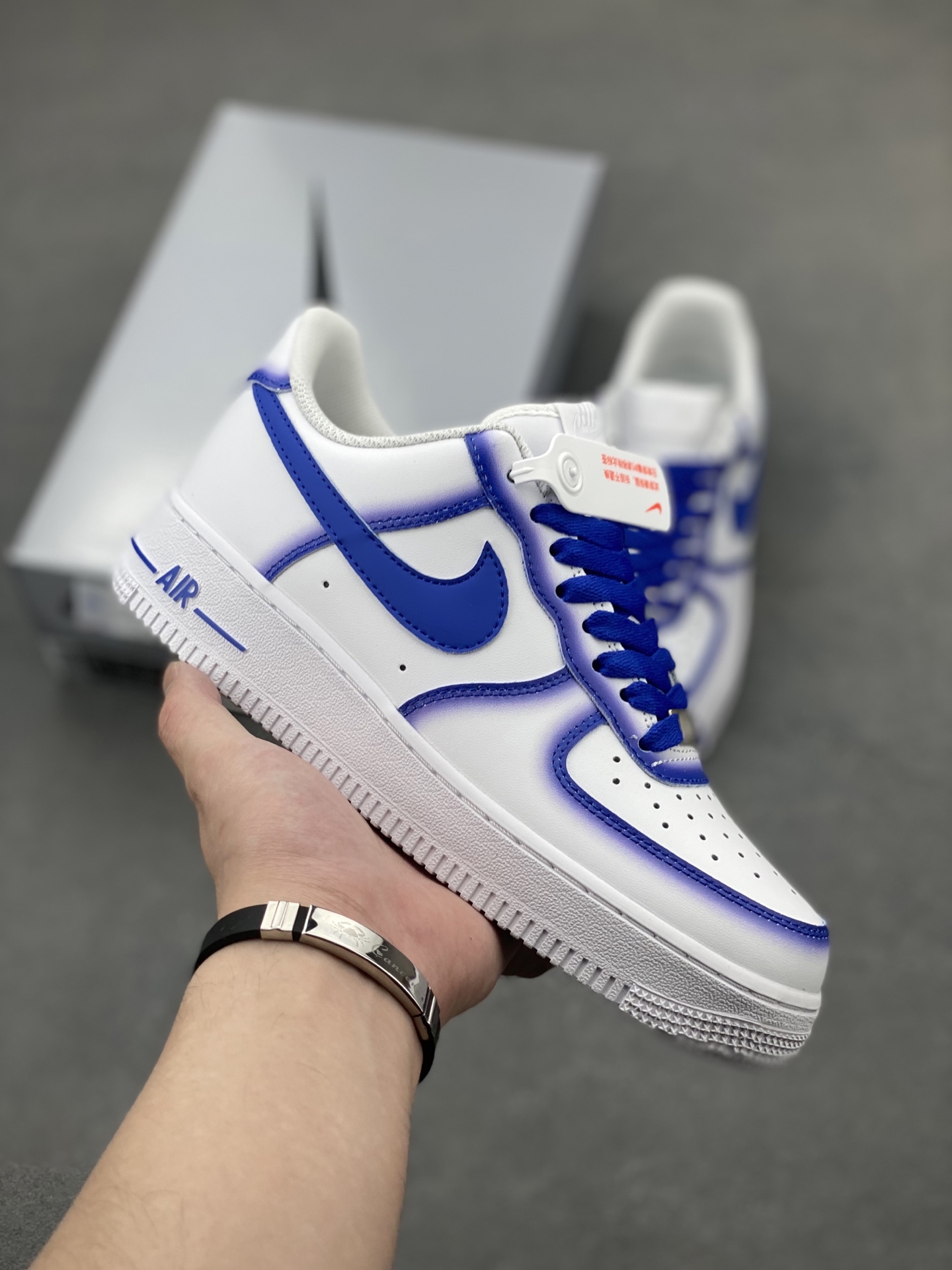 Nike Air Force 1 Low ‘07 Blue Planet Custom Sneakers with Full Air Cushion 2 i1746815292312 1280 0 0