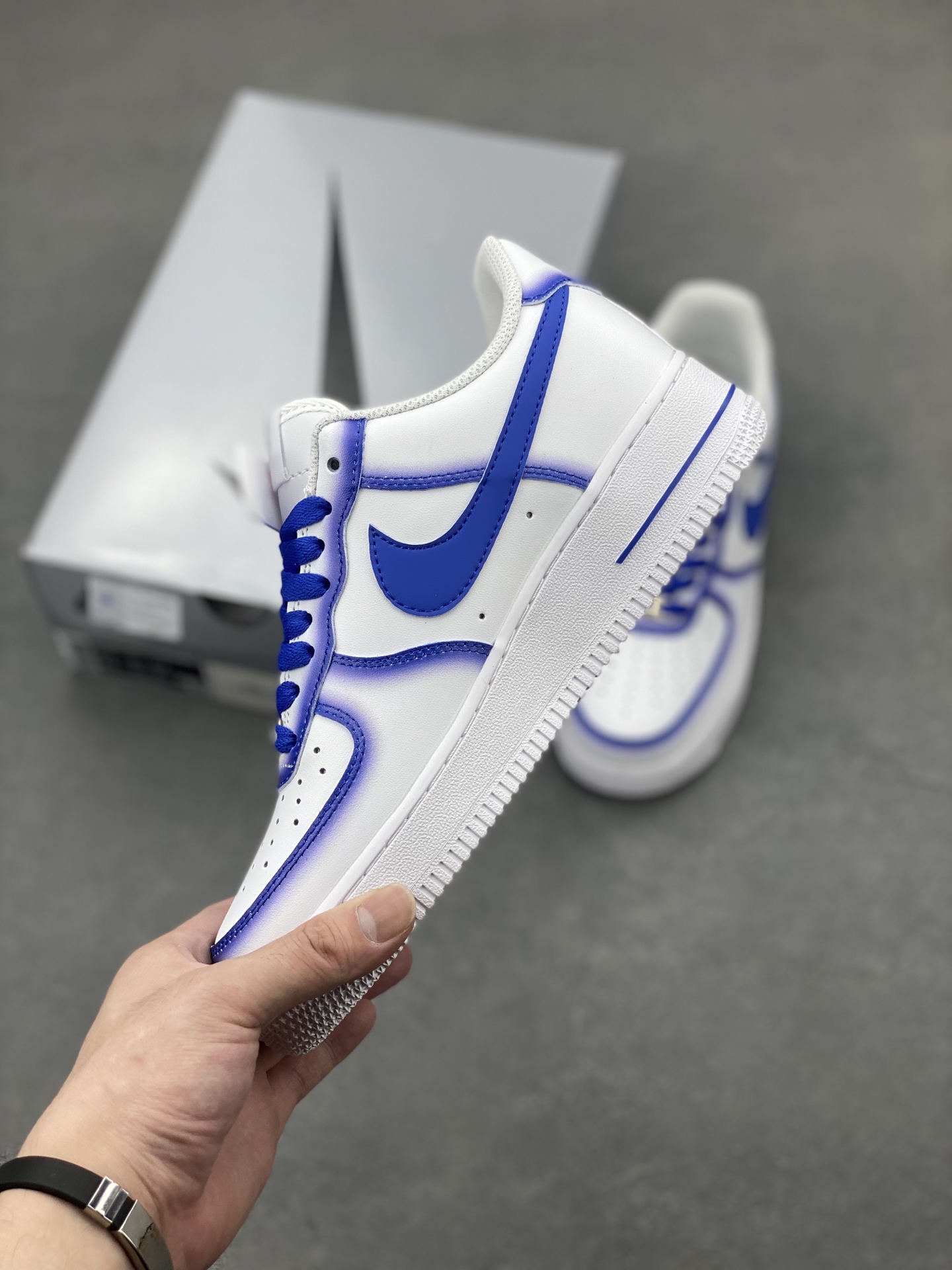 Nike Air Force 1 Low ‘07 Blue Planet Custom Sneakers with Full Air Cushion 4 i1746815299514 4936 0 2