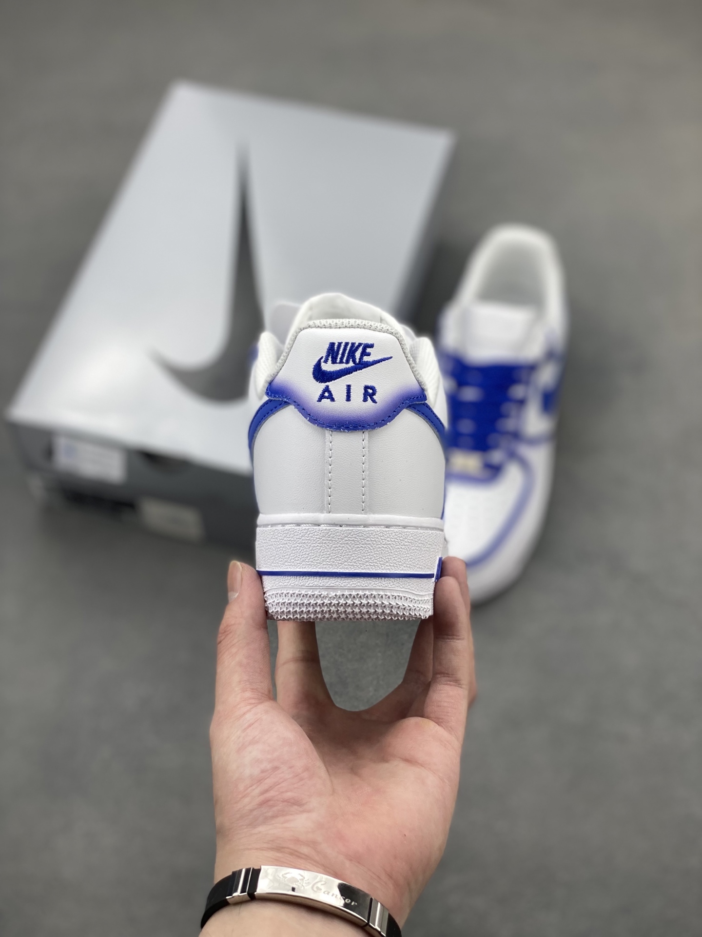 Nike Air Force 1 Low ‘07 Blue Planet Custom Sneakers with Full Air Cushion 5 i1746815299554 4053 0 3