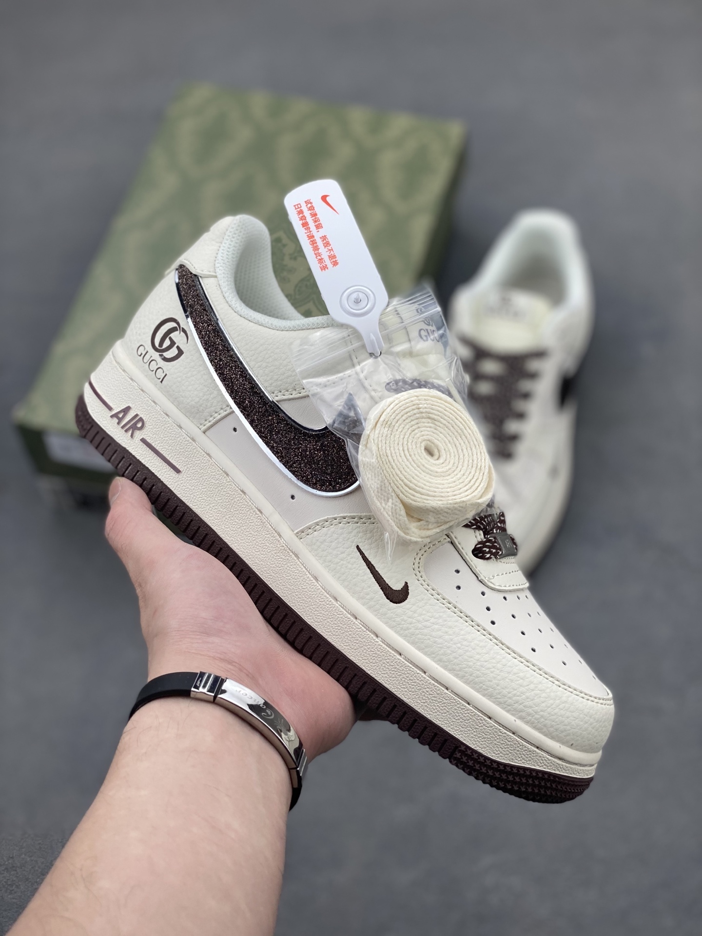 Nike Air Force 1 '07 Low Gucci Collaboration Sneakers with Full Sole Cushioning 2 i1746905703965 740 0 0