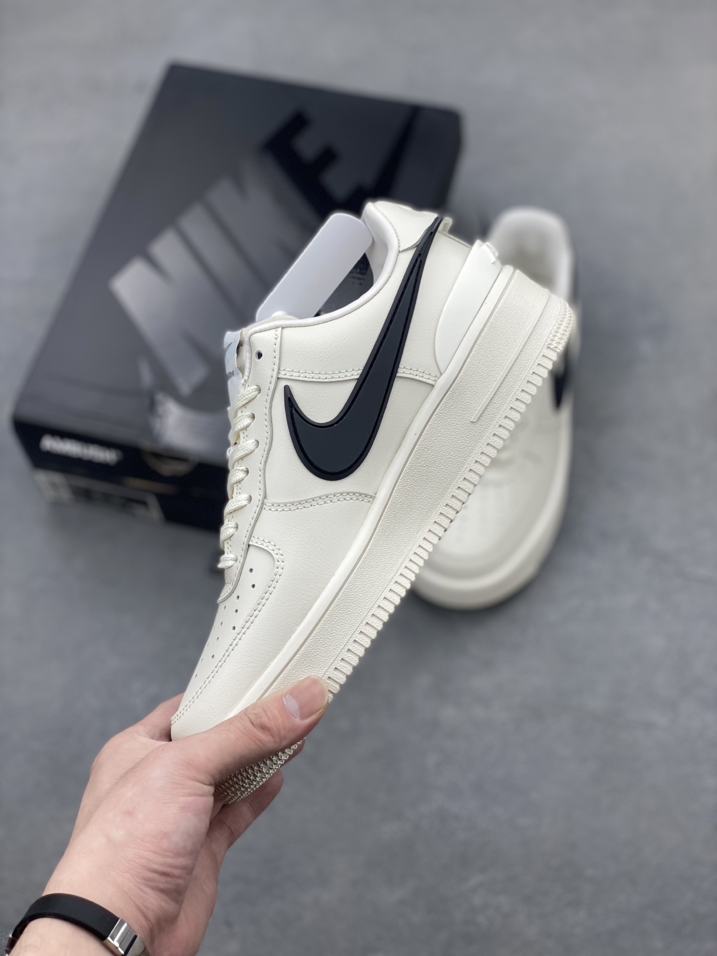 Nike Air Force 1 Low AMBUSH Cream Sneakers,Honeycomb Cushion,Unisex Style 4 i1746905778389 5799 0 2