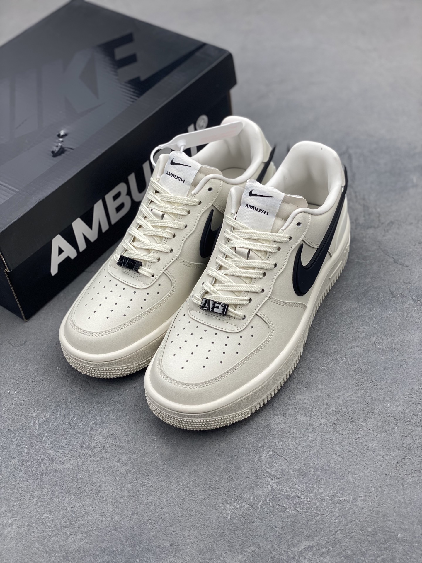 Nike Air Force 1 Low AMBUSH Cream Sneakers,Honeycomb Cushion,Unisex Style 9 i1746905794867 6323 0 7