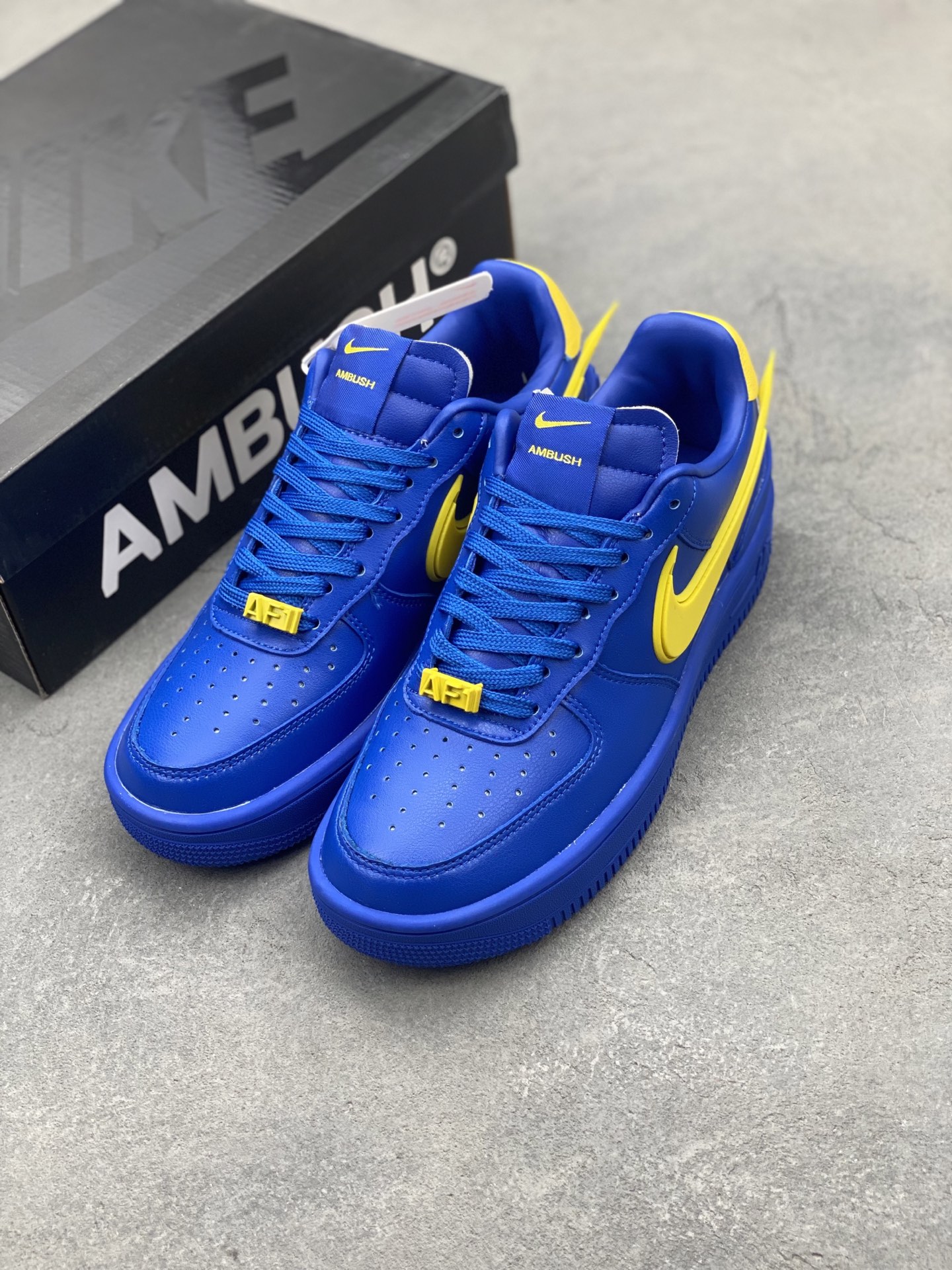 Nike Air Force 1 Low x AMBUSH Blue Yellow Sneakers with Original Box 9 i1746905846653 8813 0 7