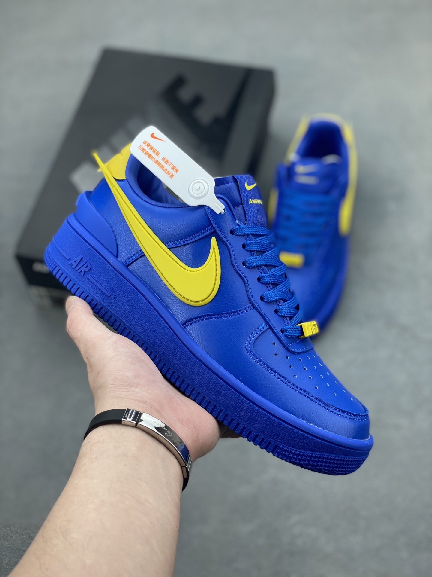 Nike Air Force 1 Low x AMBUSH Blue Yellow Sneakers with Original Box 2 i1746905852831 9081 0 0