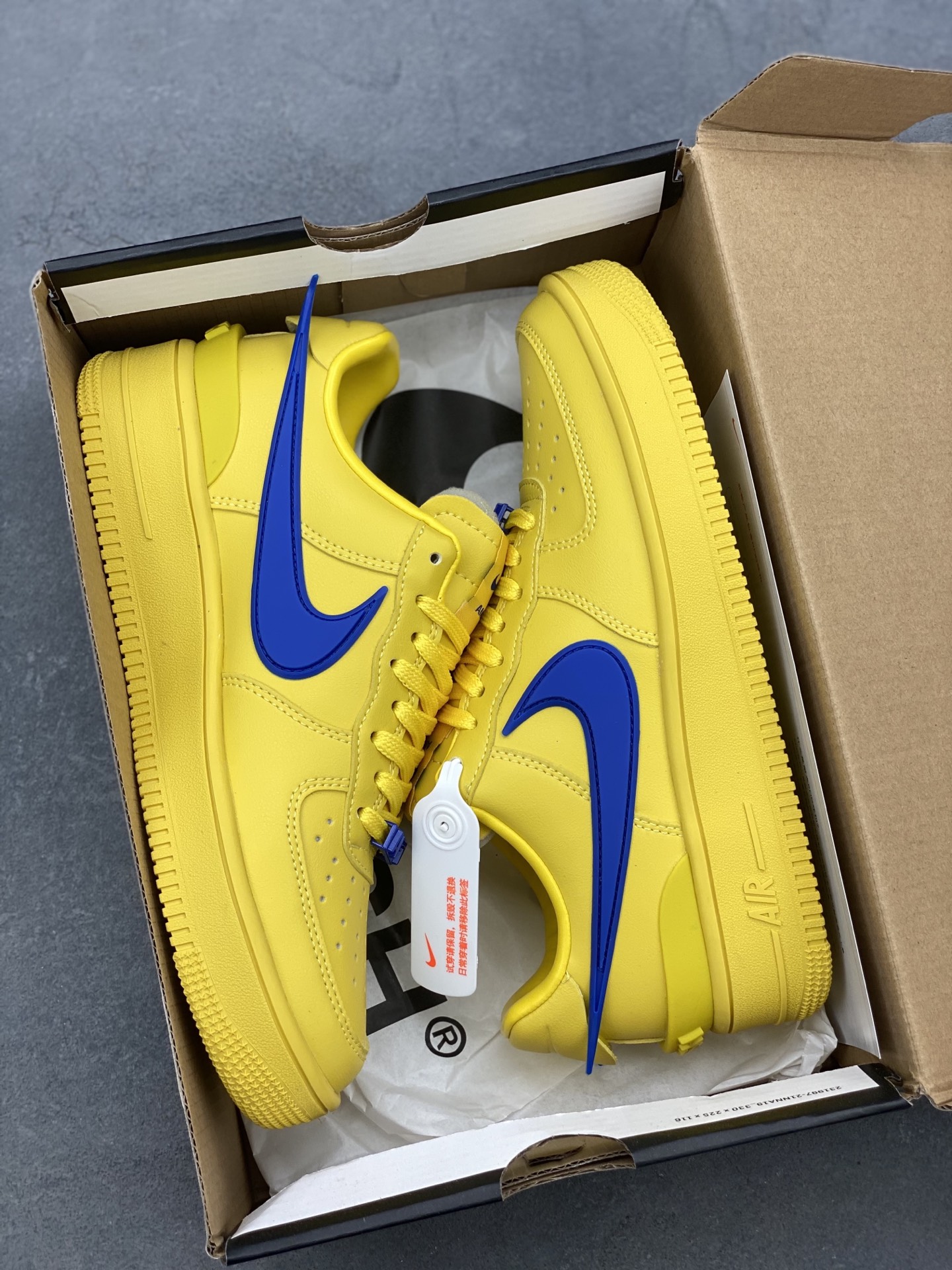 Nike Air Force 1 Low x AMBUSH Yellow Blue Sneakers with Air Cushion Sole 10 i1746906062355 4221 0 8