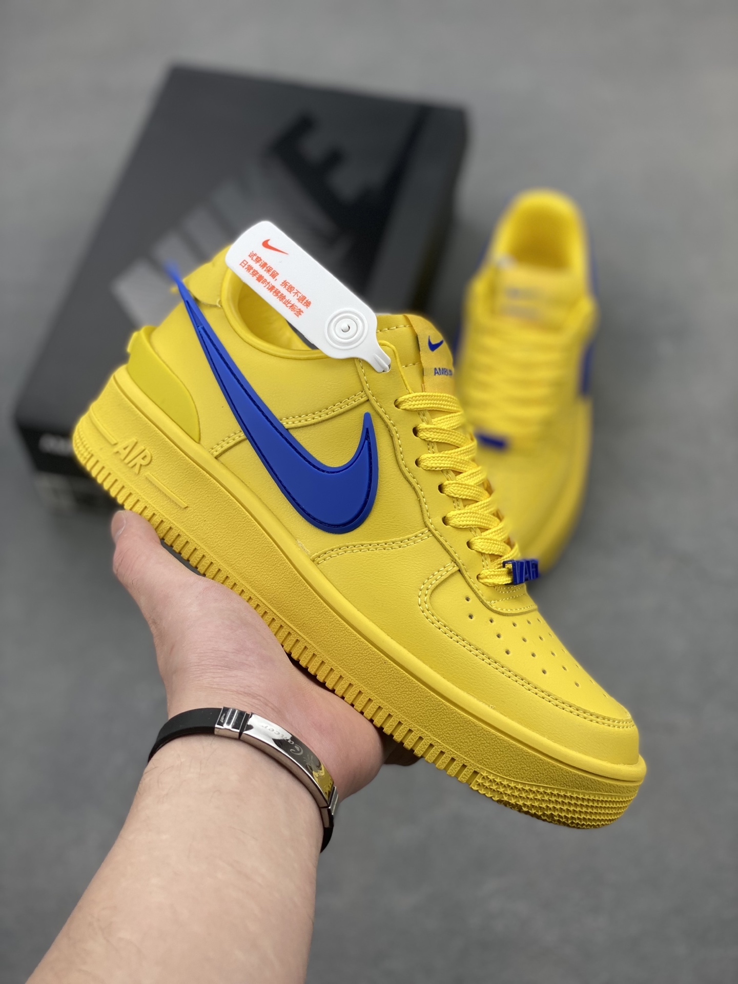 Nike Air Force 1 Low x AMBUSH Yellow Blue Sneakers with Air Cushion Sole 2 i1746906075712 2660 0 0
