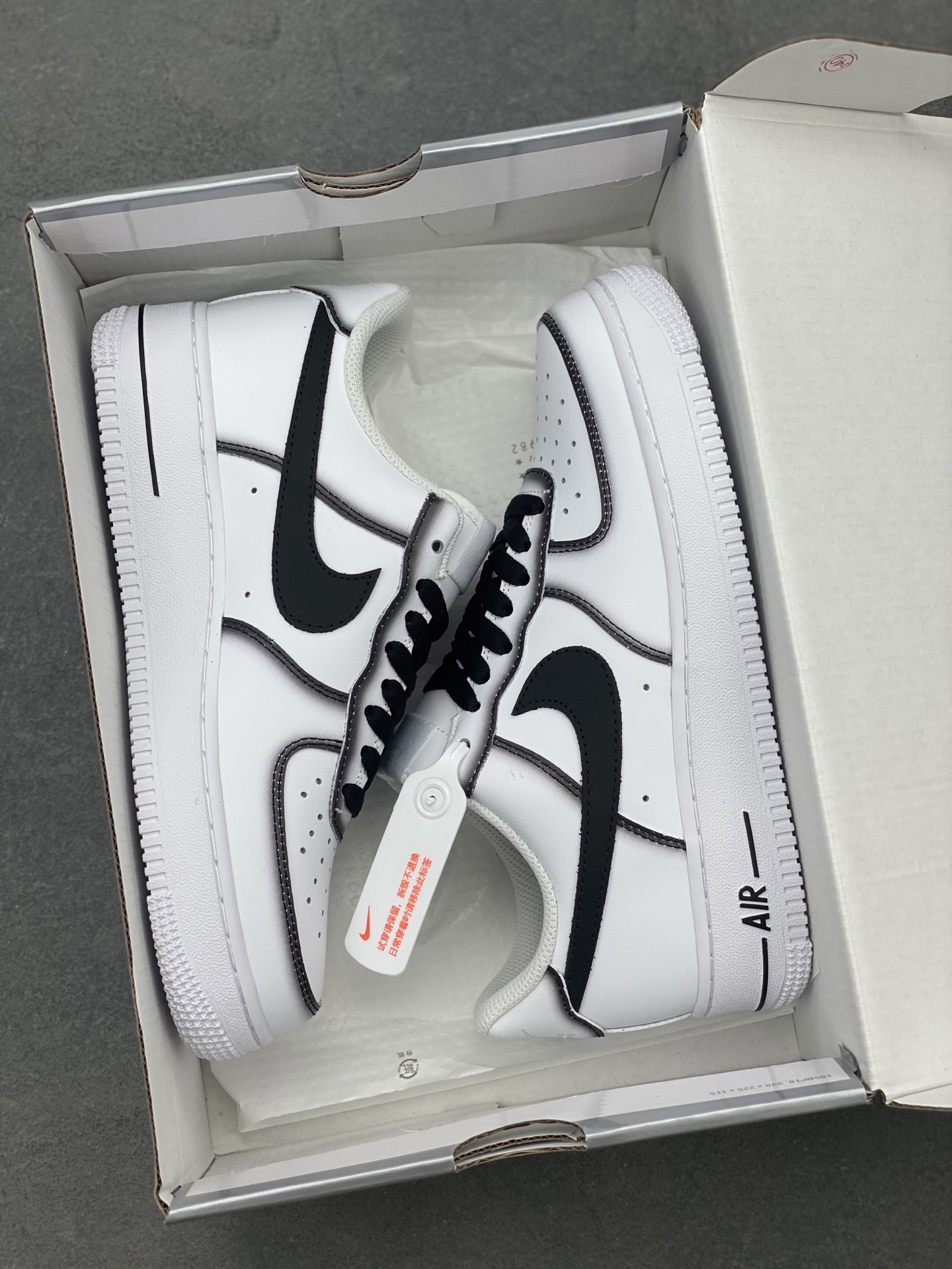 Nike Air Force 1 '07 Low White/Black Stitching Sneakers - Limited Edition 10 i1746993152488 206 0 8