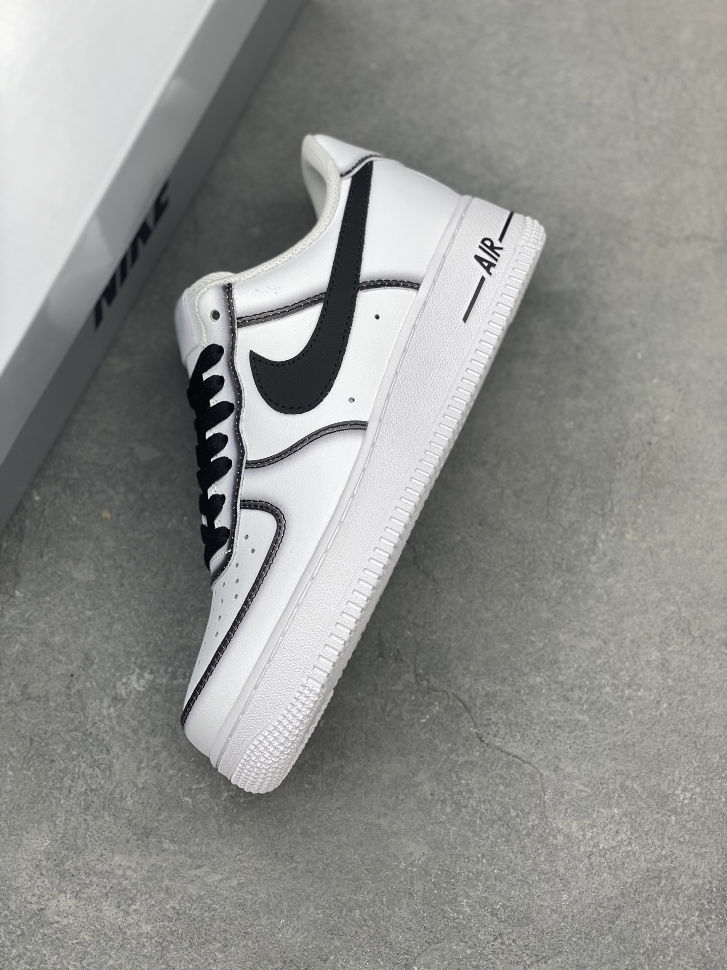 Nike Air Force 1 '07 Low White/Black Stitching Sneakers - Limited Edition 8 i1746993152529 448 0 6