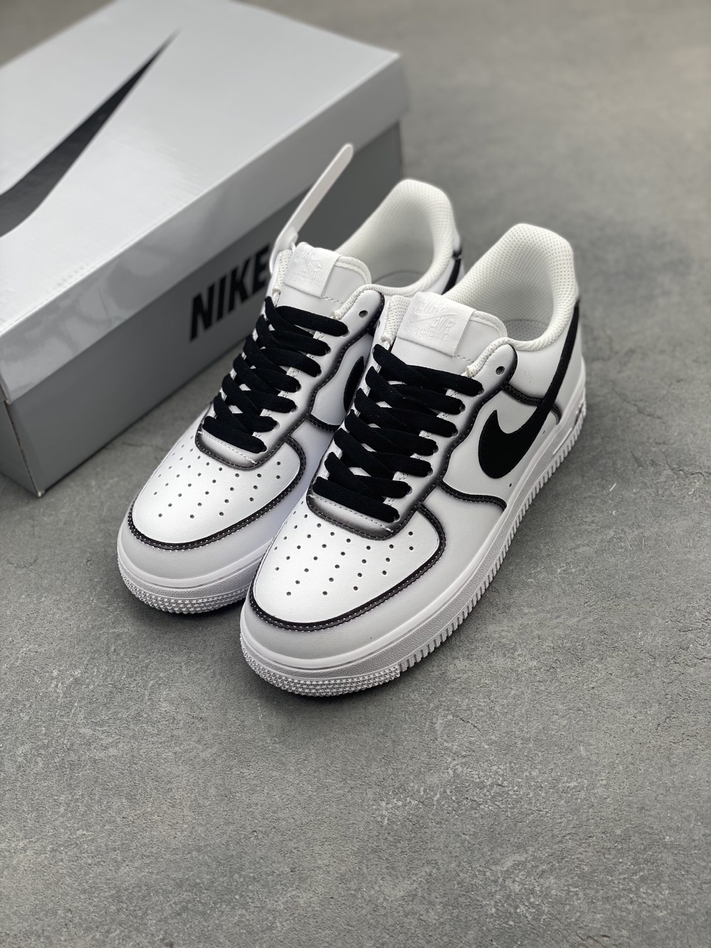 Nike Air Force 1 '07 Low White/Black Stitching Sneakers - Limited Edition 9 i1746993152569 6943 0 7