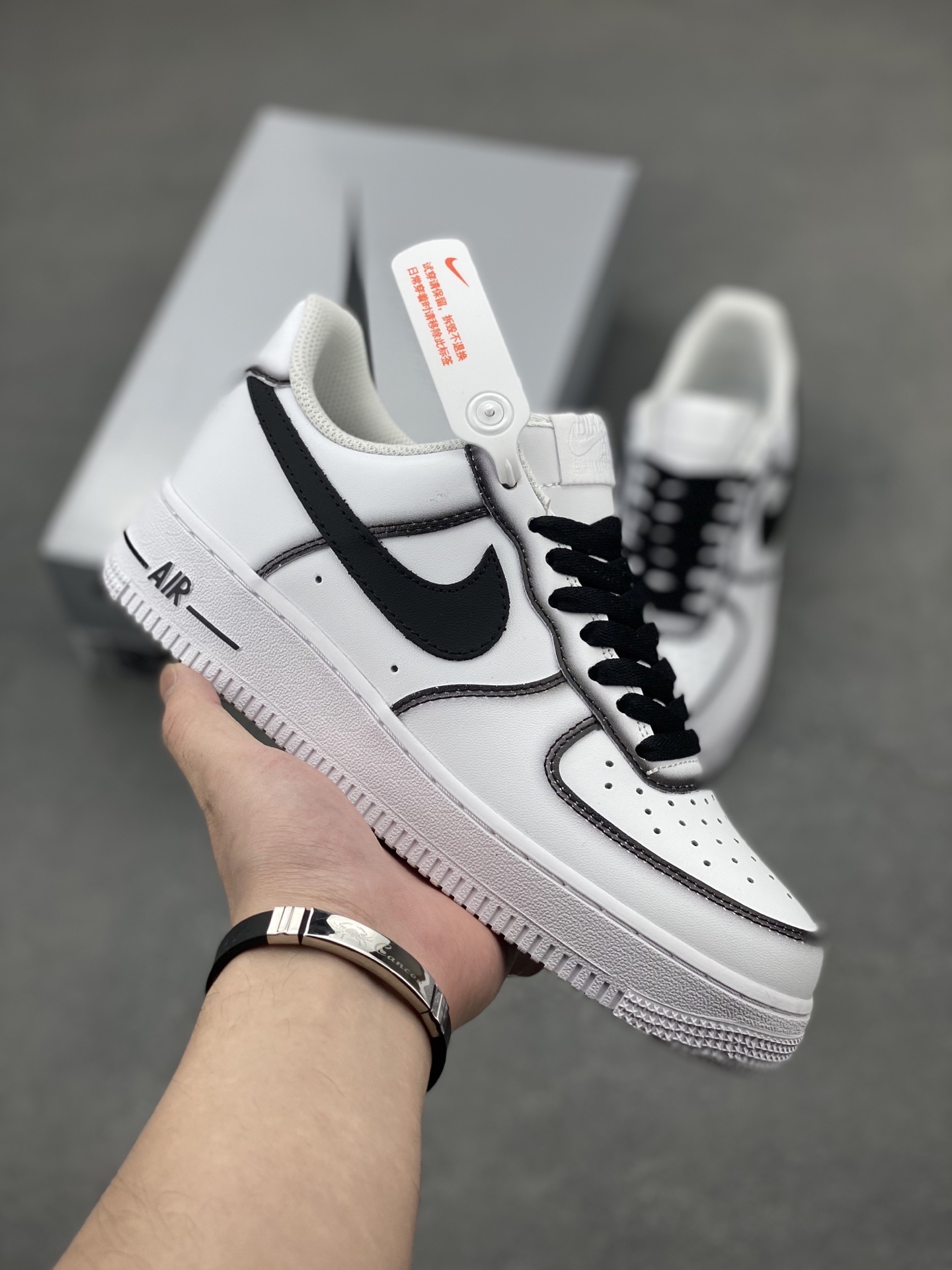 Nike Air Force 1 '07 Low White/Black Stitching Sneakers - Limited Edition 2 i1746993158863 8427 0 0