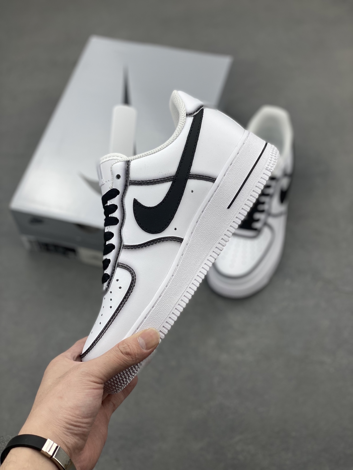Nike Air Force 1 '07 Low White/Black Stitching Sneakers - Limited Edition 4 i1746993158901 5674 0 2