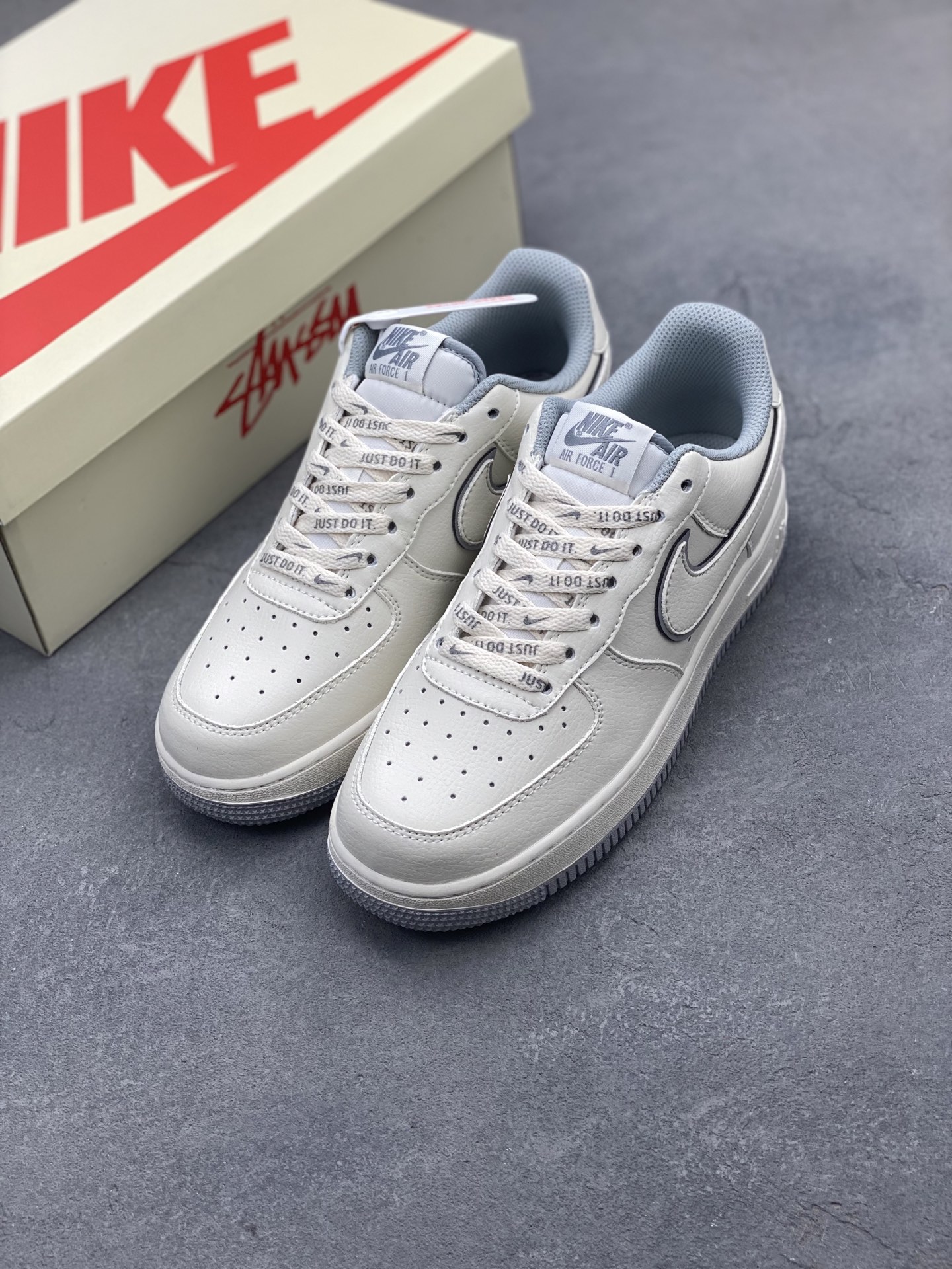 Stussy x Nike Air Force 1 Low, Reflective Casual Sneakers 9 i1746993262686 7449 0 7