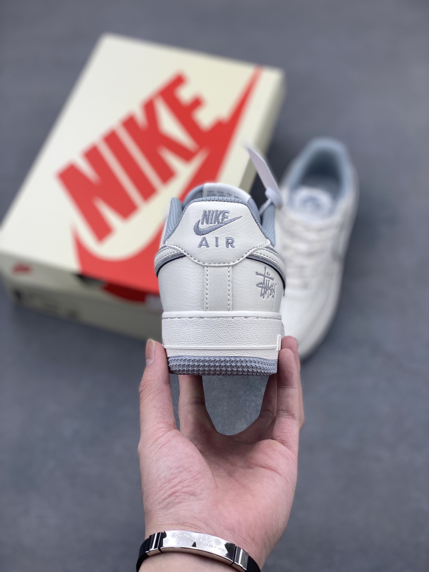 Stussy x Nike Air Force 1 Low, Reflective Casual Sneakers 5 i1746993262916 3886 0 3