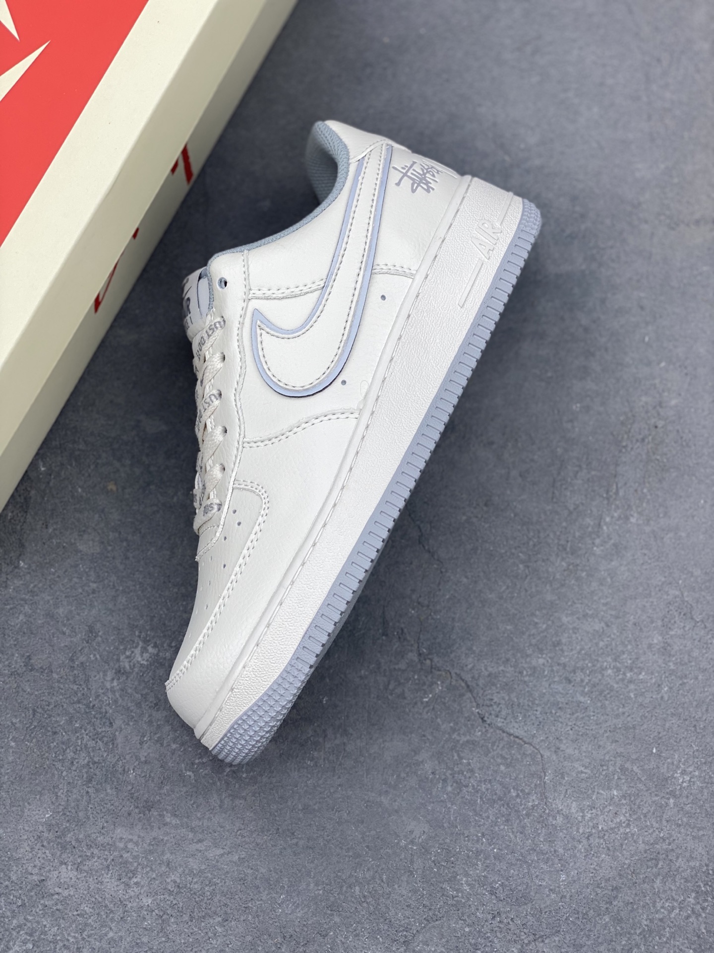 Stussy x Nike Air Force 1 Low, Reflective Casual Sneakers 8 i1746993268108 2429 0 6