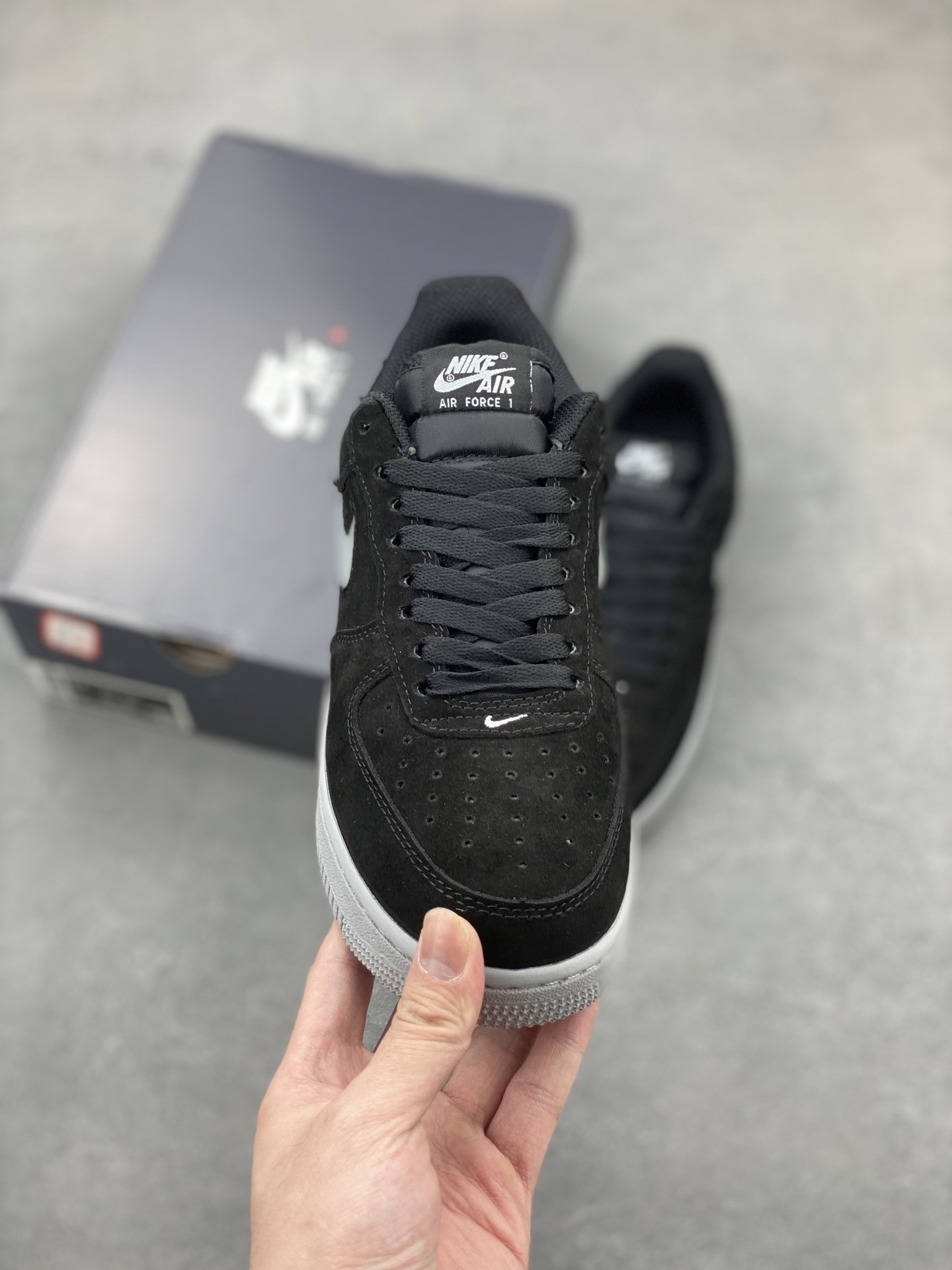 Stussy x Nike Air Force 1 Low Black Reflective Casual Shoes HQ3827-002 3 i1746993362703 7498 0 1