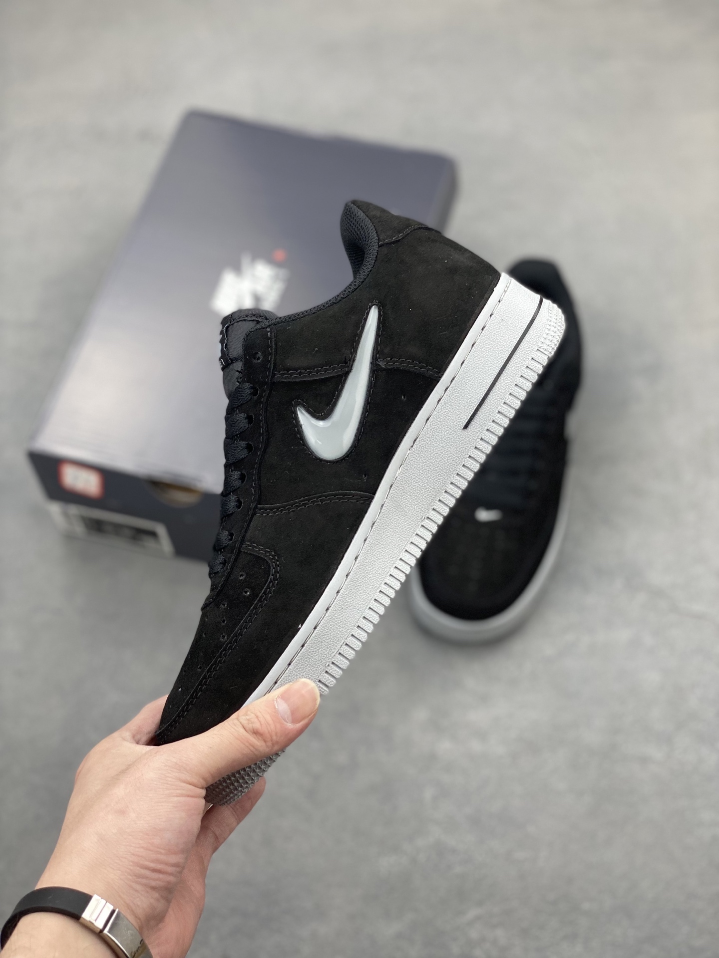 Stussy x Nike Air Force 1 Low Black Reflective Casual Shoes HQ3827-002 4 i1746993362756 9966 0 2