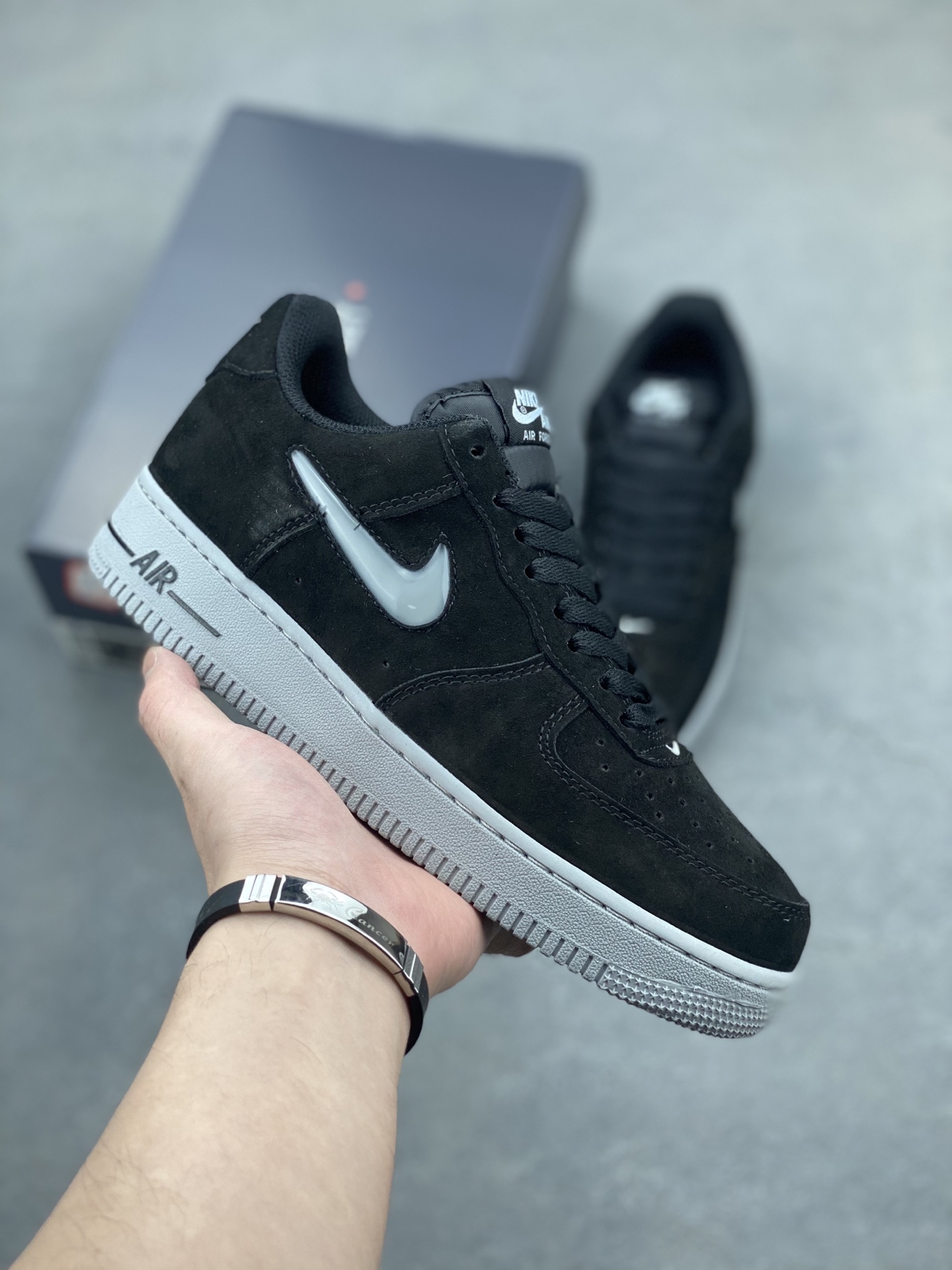 Stussy x Nike Air Force 1 Low Black Reflective Casual Shoes HQ3827-002 2 i1746993367092 7698 0 0