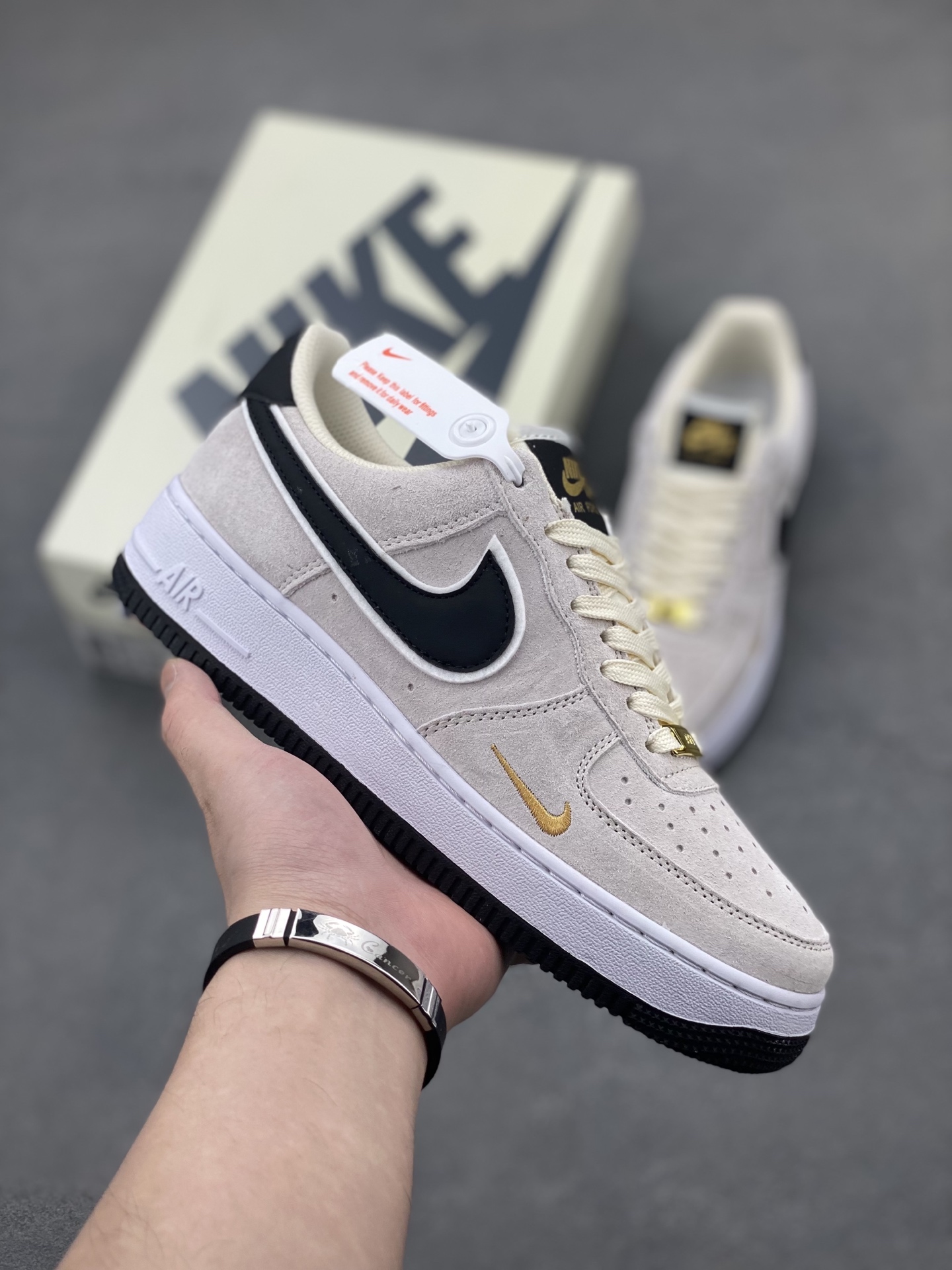 Nike Air Force 1 Low DQ6628-211, Suede Upper, Honeycomb Cushioning, Original Box 2 i1746993969630 214 0 0