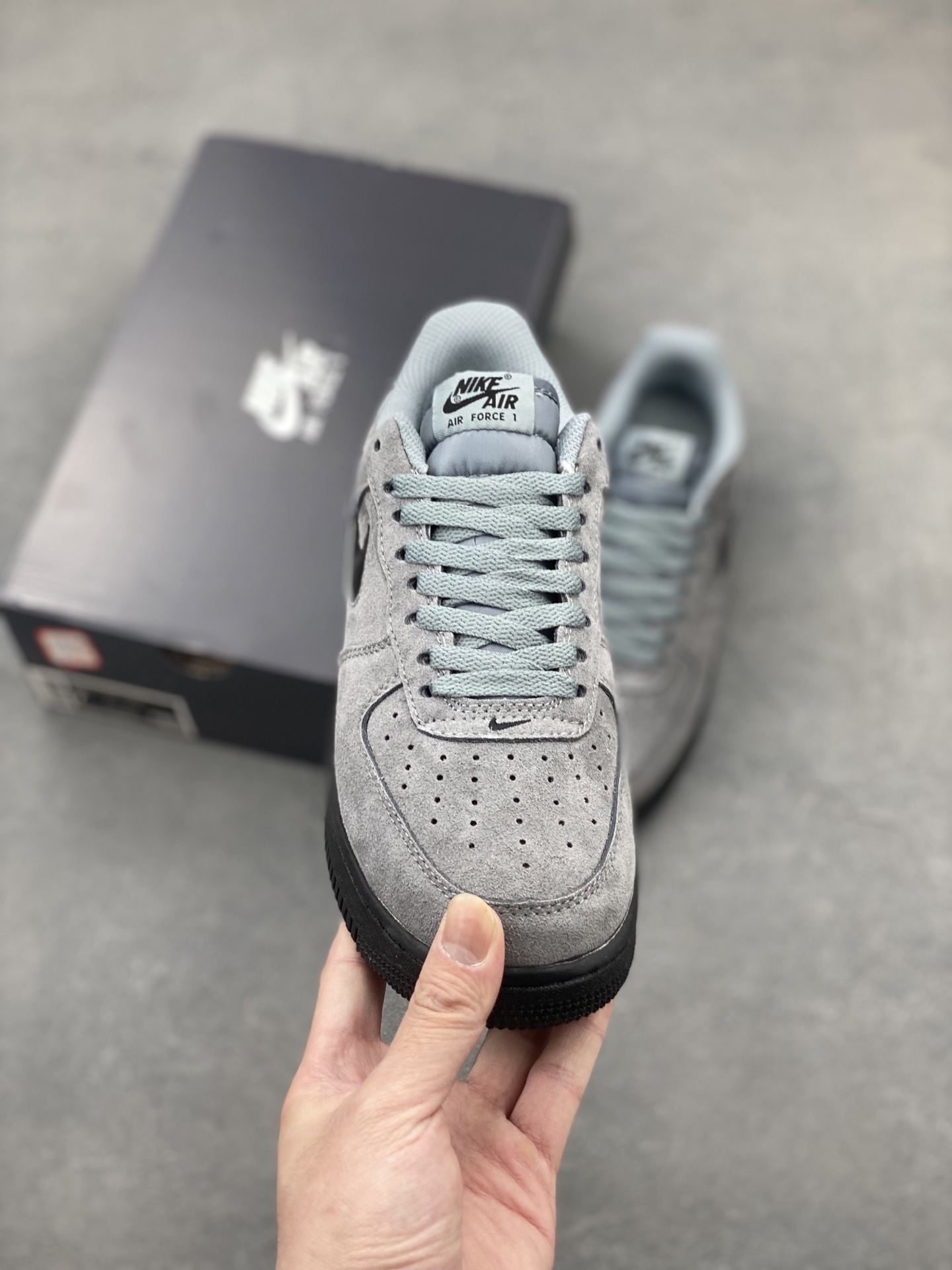 Nike Air Force 1 '07 Low Grey Suede Sneakers HQ3827-001 Casual Shoes 3 i1747071862819 1931 0 1