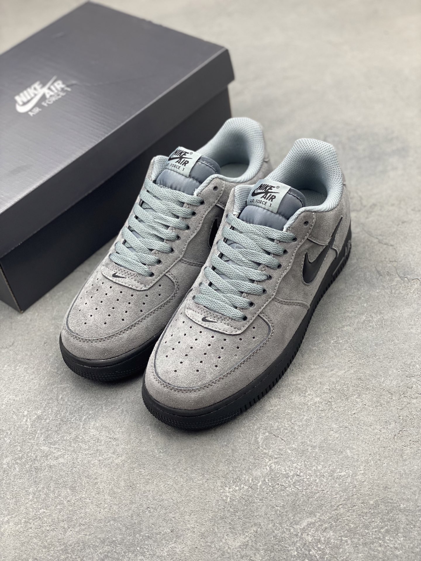Nike Air Force 1 '07 Low Grey Suede Sneakers HQ3827-001 Casual Shoes 9 i1747071862821 4584 0 7